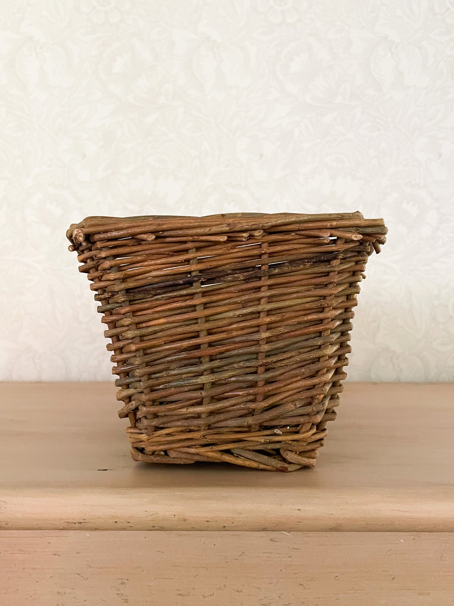 Vintage French Wicker Baguette Basket