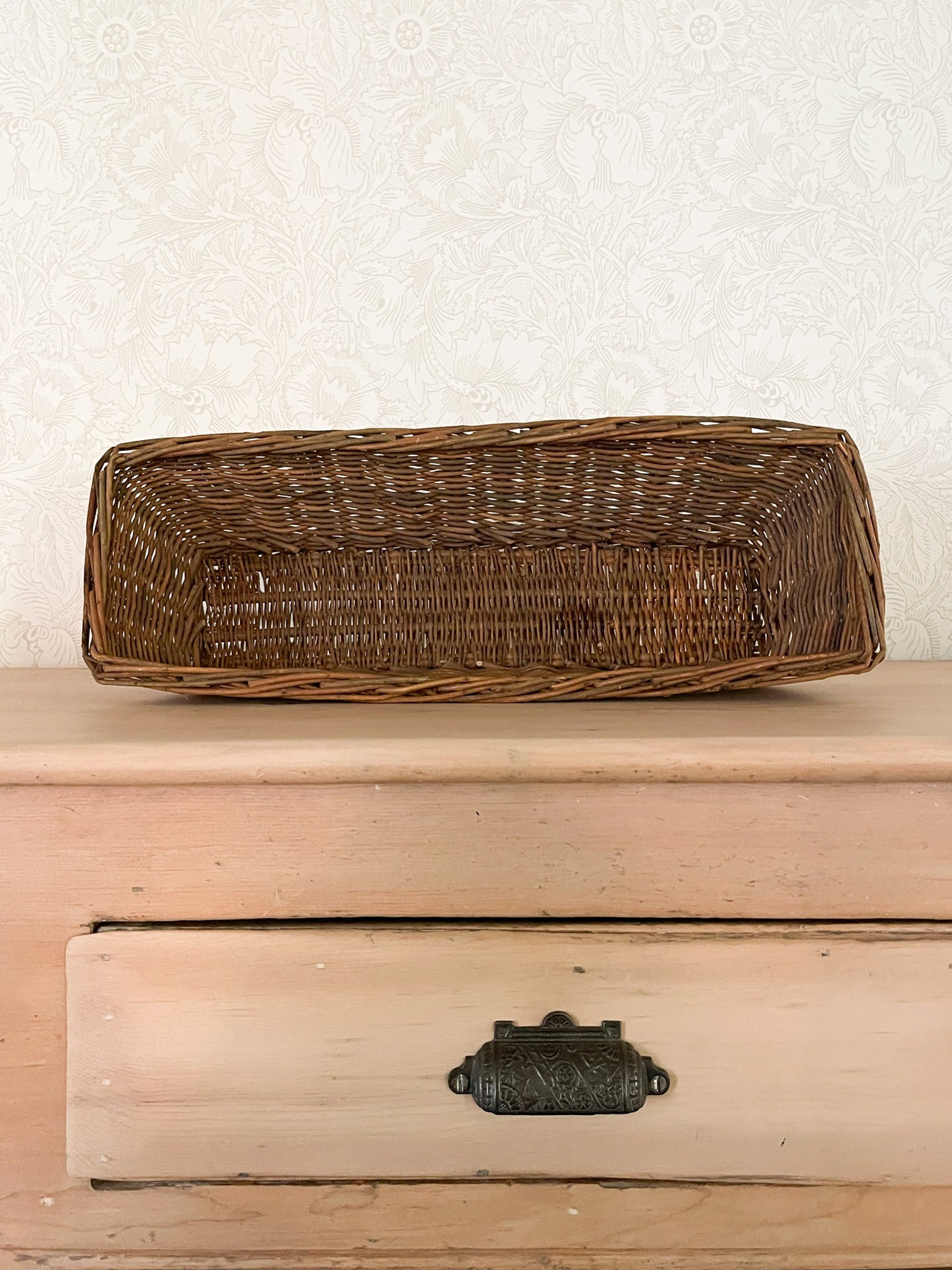 Vintage French Wicker Baguette Basket