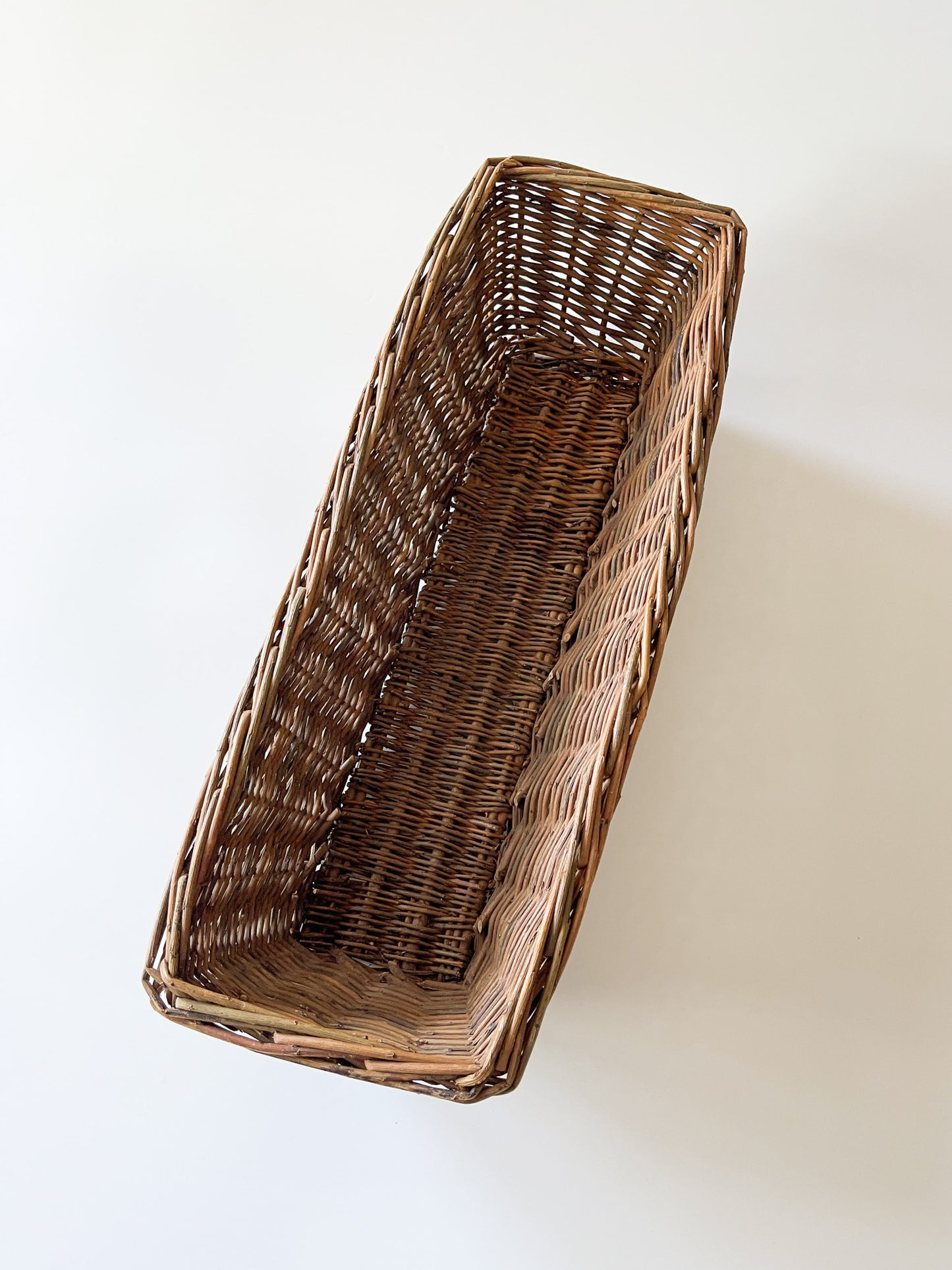 Vintage French Wicker Baguette Basket