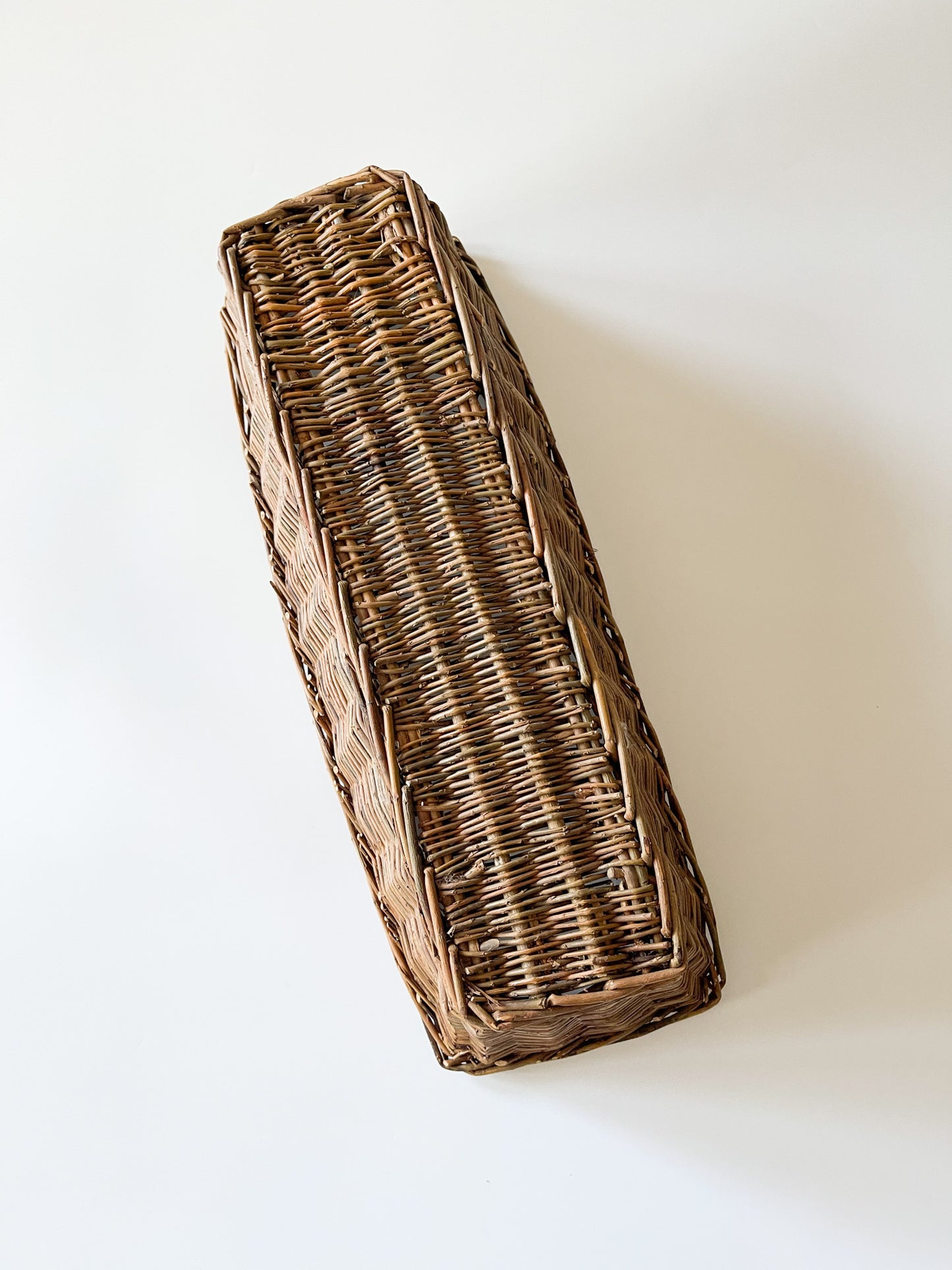 Vintage French Wicker Baguette Basket