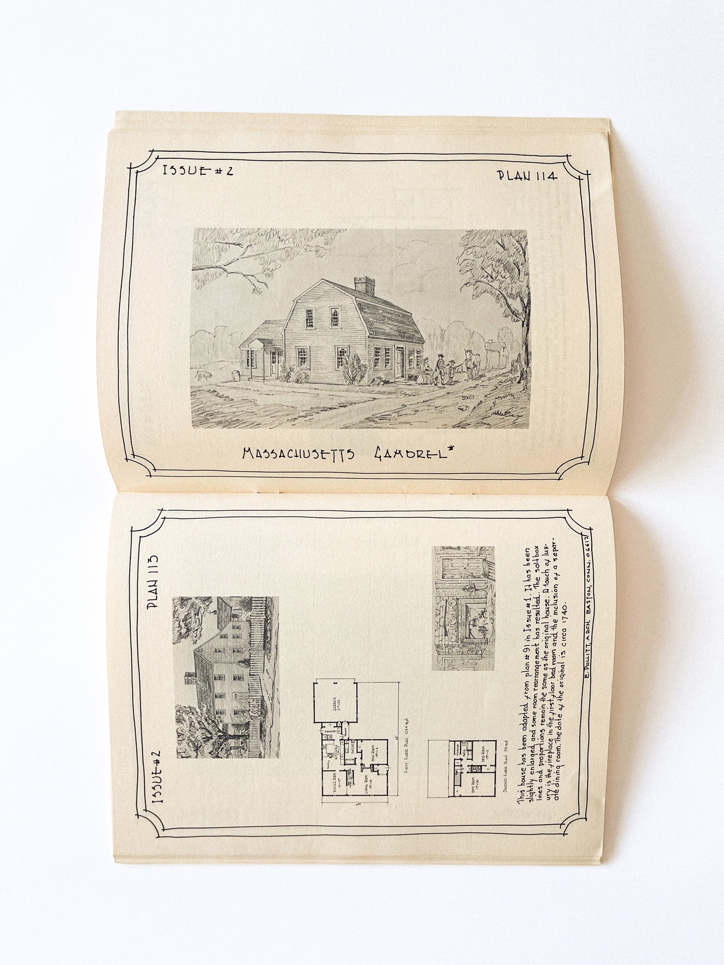 Old Colonial and Cape Cod Houses Portfolio Books
