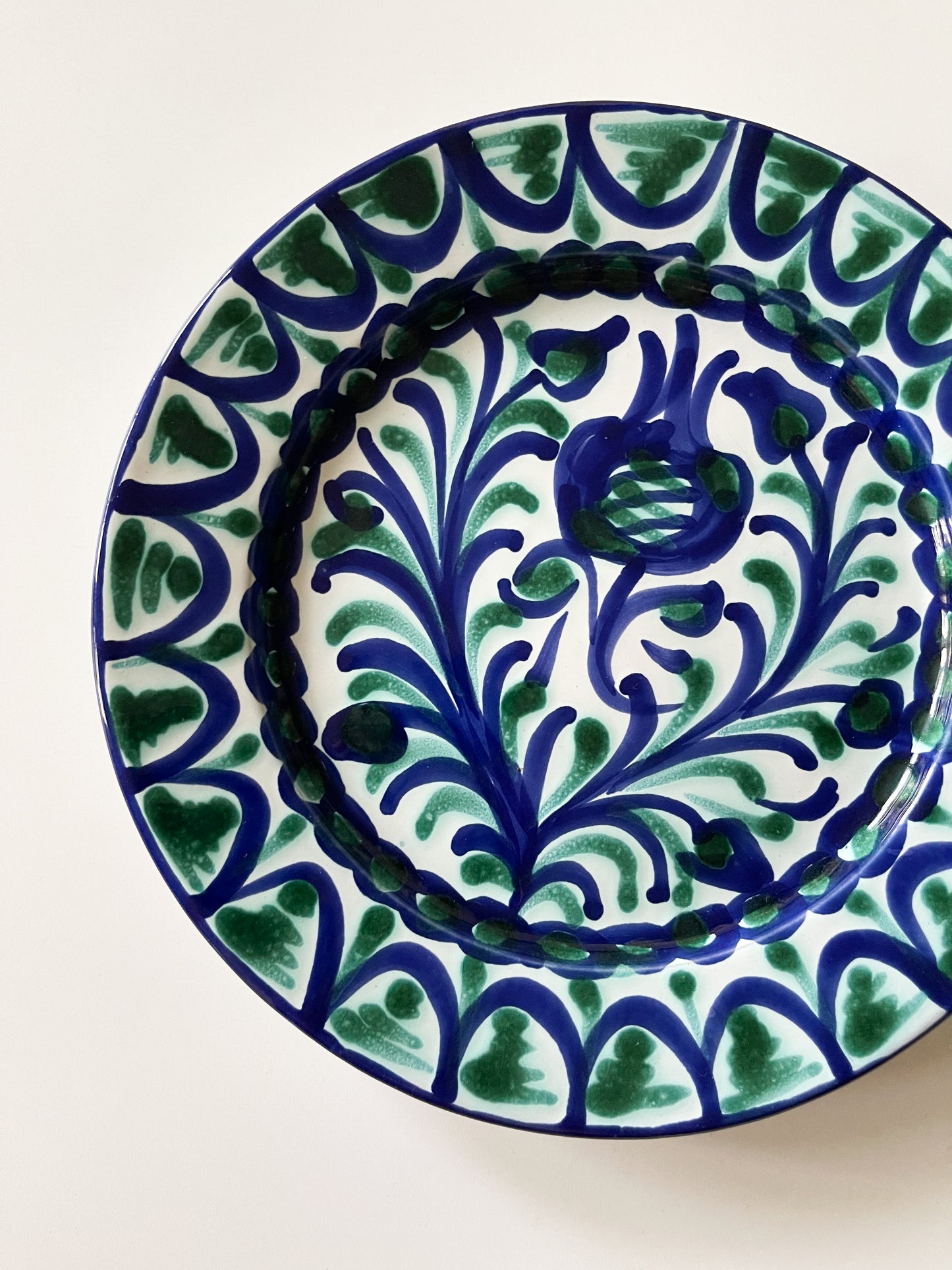 Vintage Fajalauza Pottery Pomegranate Plate