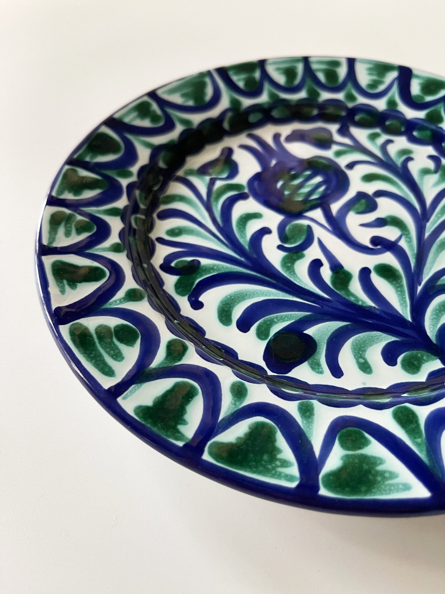 Vintage Fajalauza Pottery Pomegranate Plate