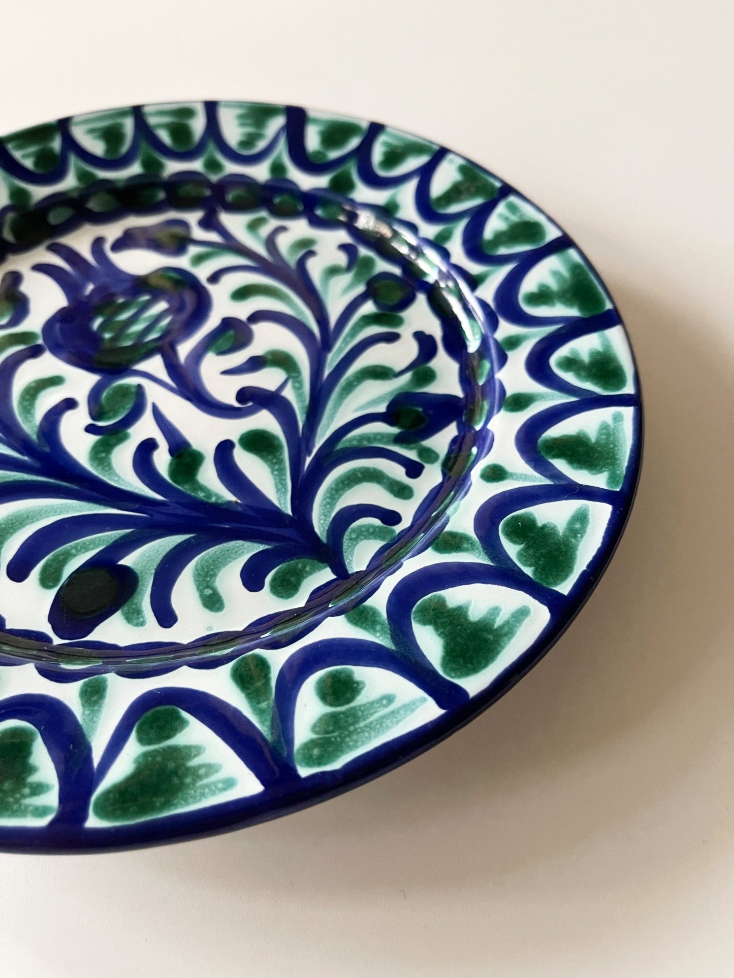 Vintage Fajalauza Pottery Pomegranate Plate