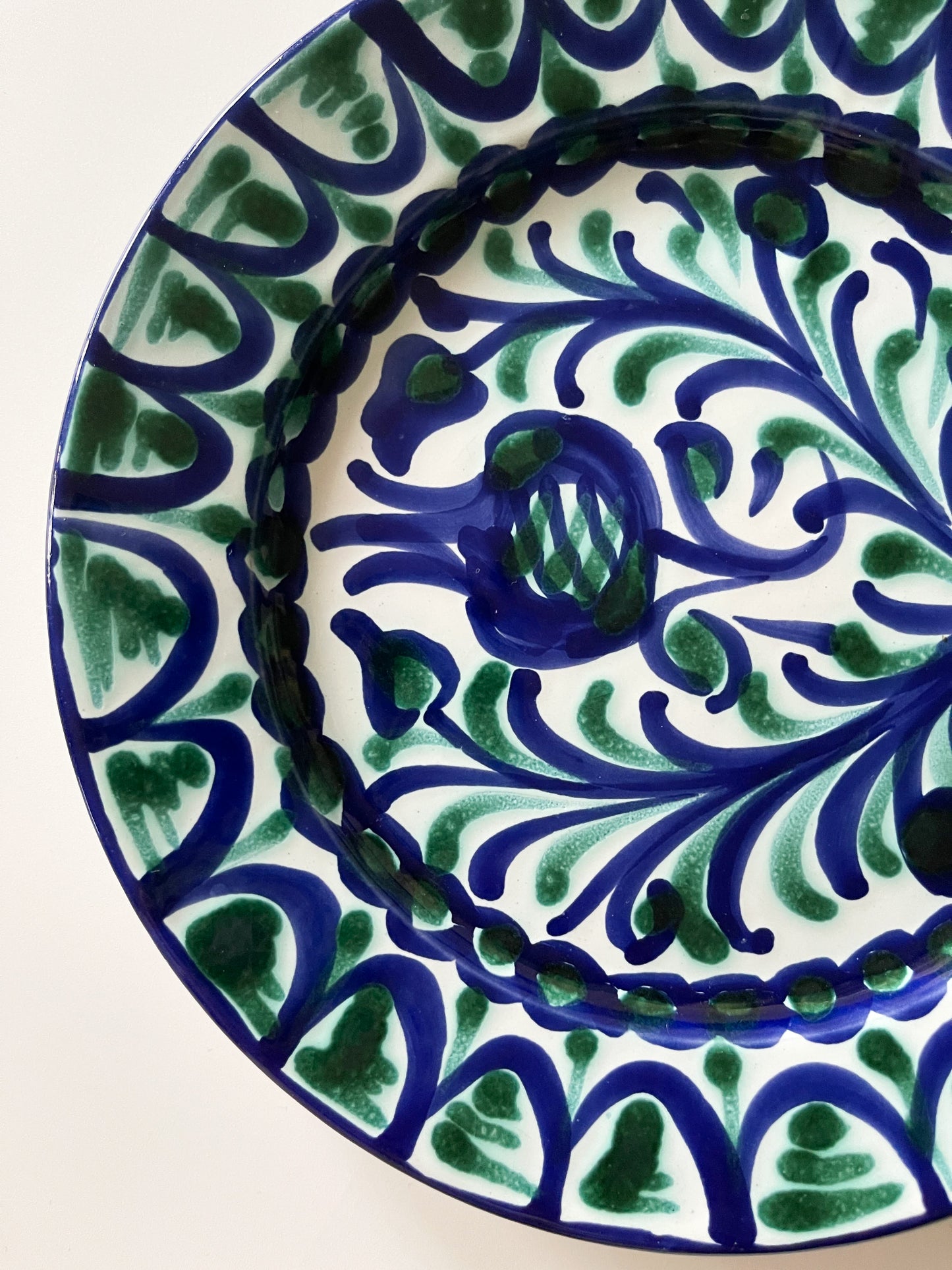 Vintage Fajalauza Pottery Pomegranate Plate