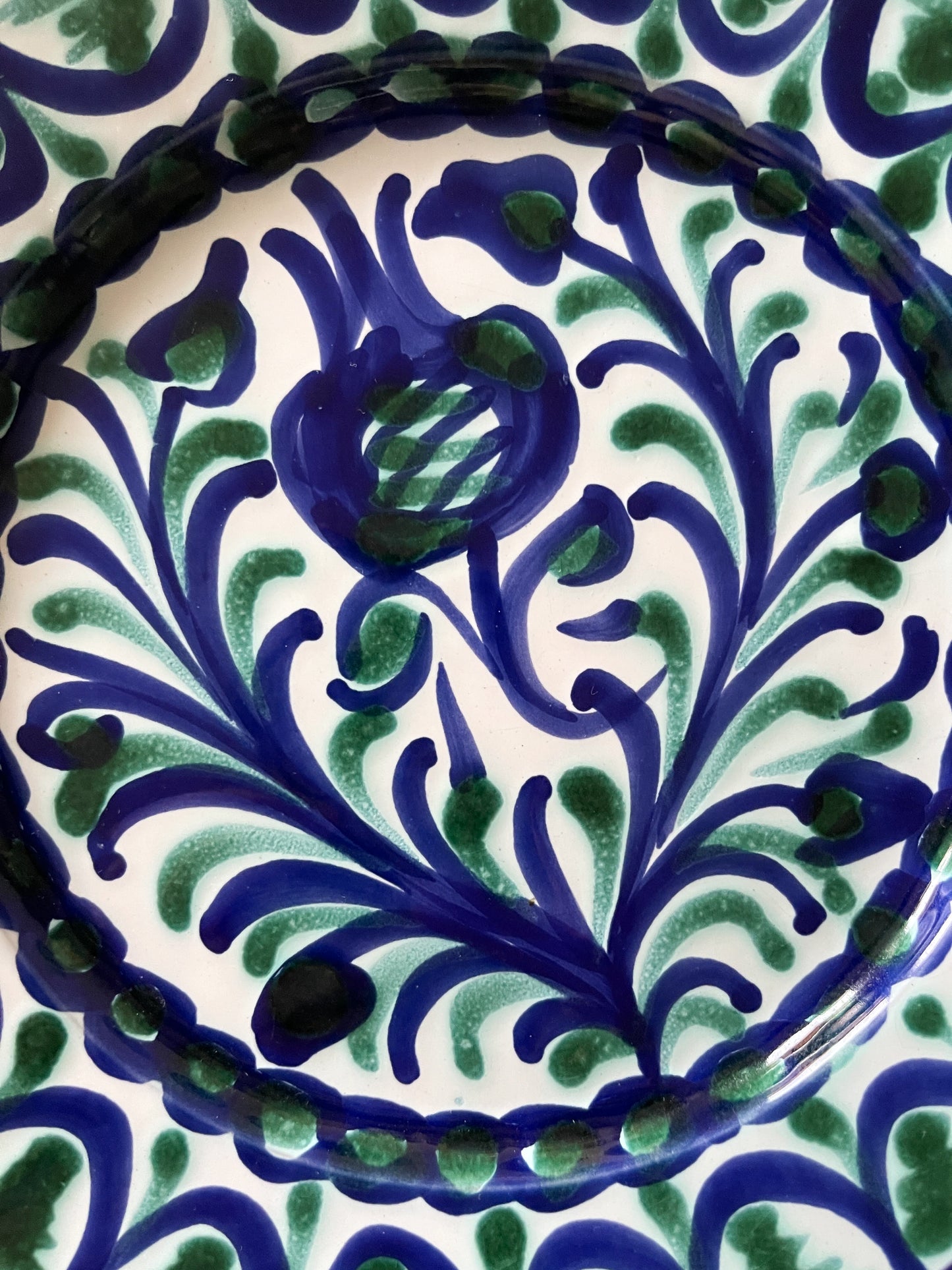 Vintage Fajalauza Pottery Pomegranate Plate