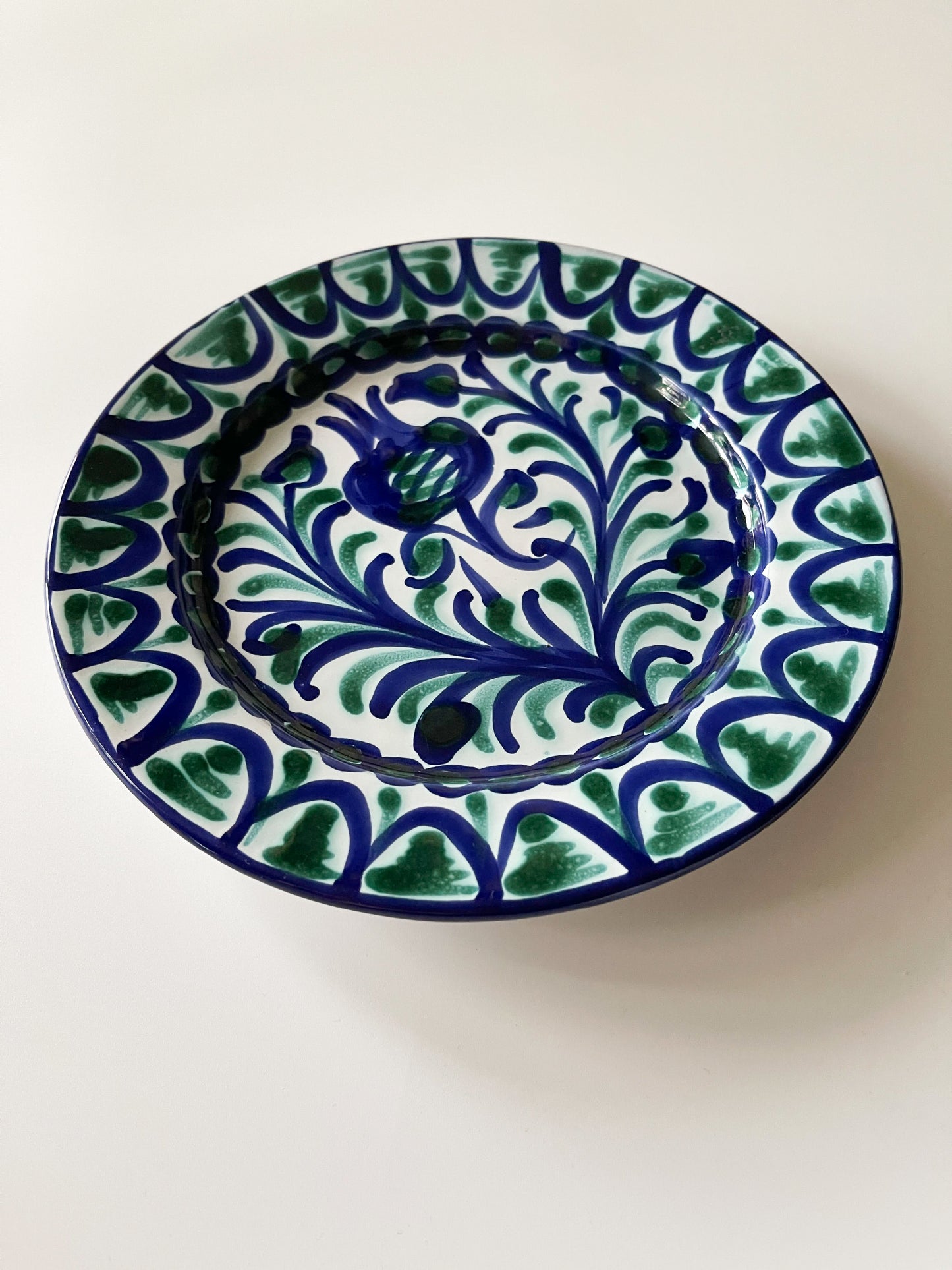 Vintage Fajalauza Pottery Pomegranate Plate