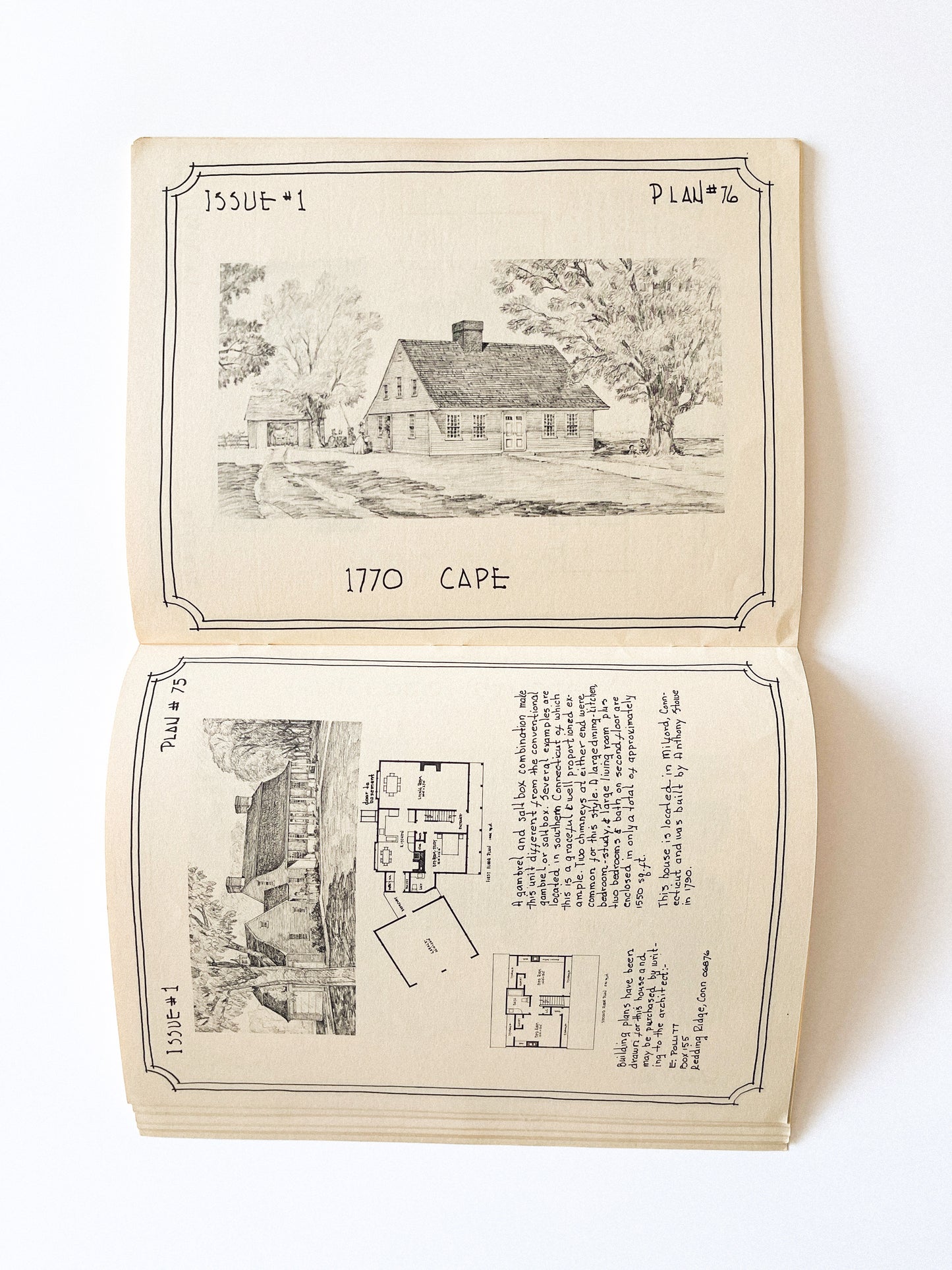 Old Colonial and Cape Cod Houses Portfolio Books