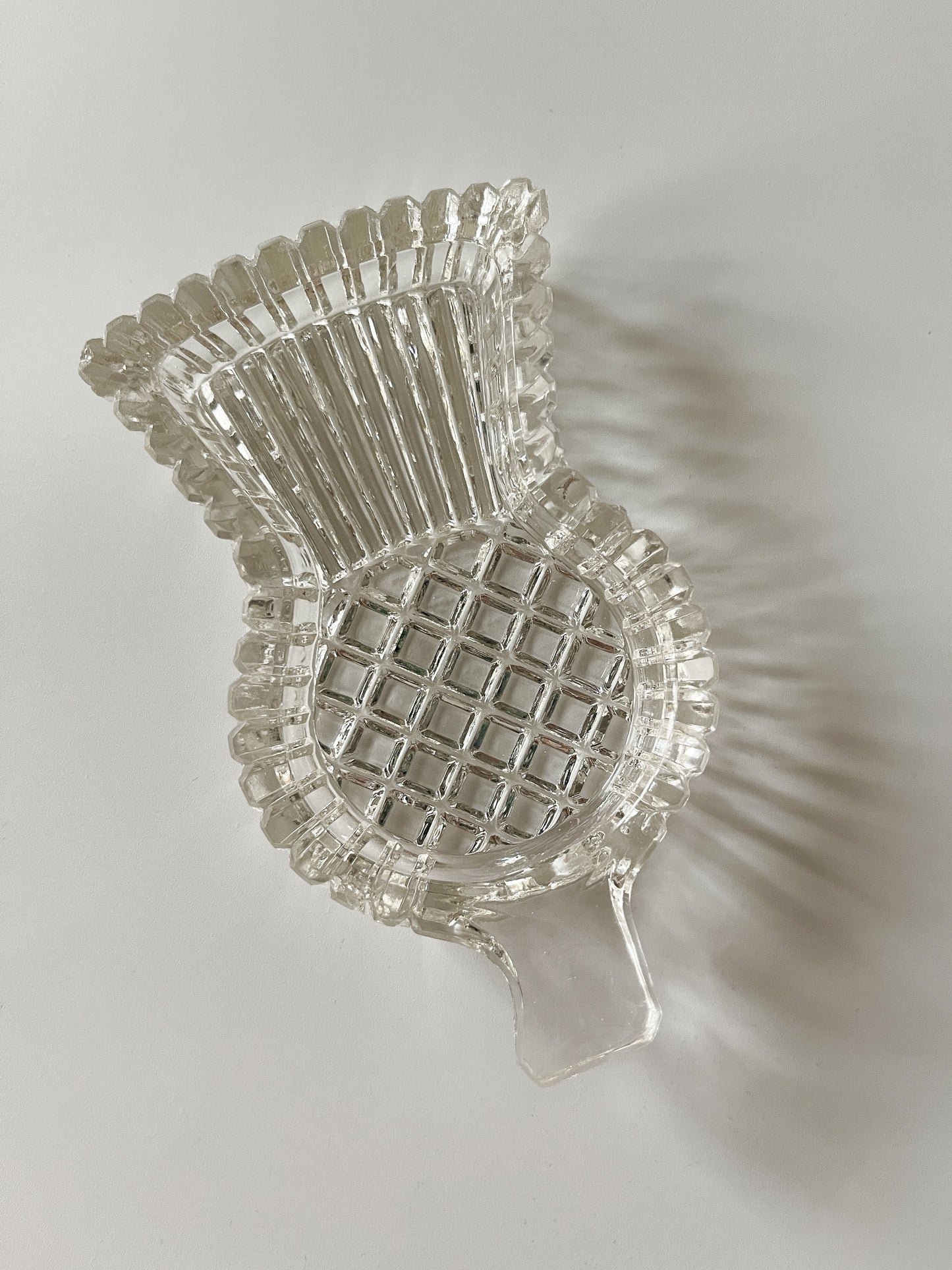 Midcentury Bohemian Glass Thistle Dish