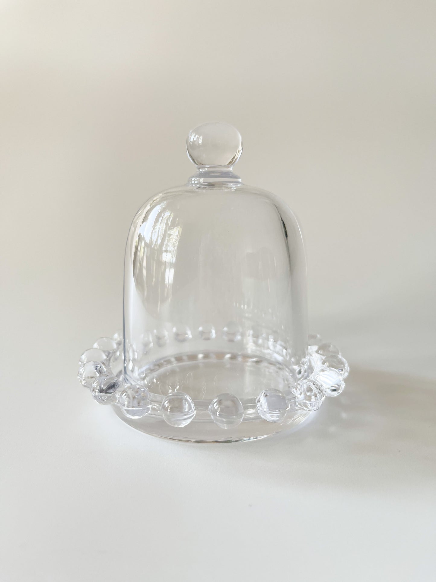 Vintage Glass Dome Butter Dish