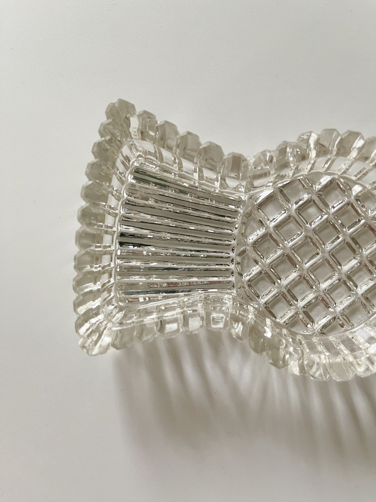 Midcentury Bohemian Glass Thistle Dish