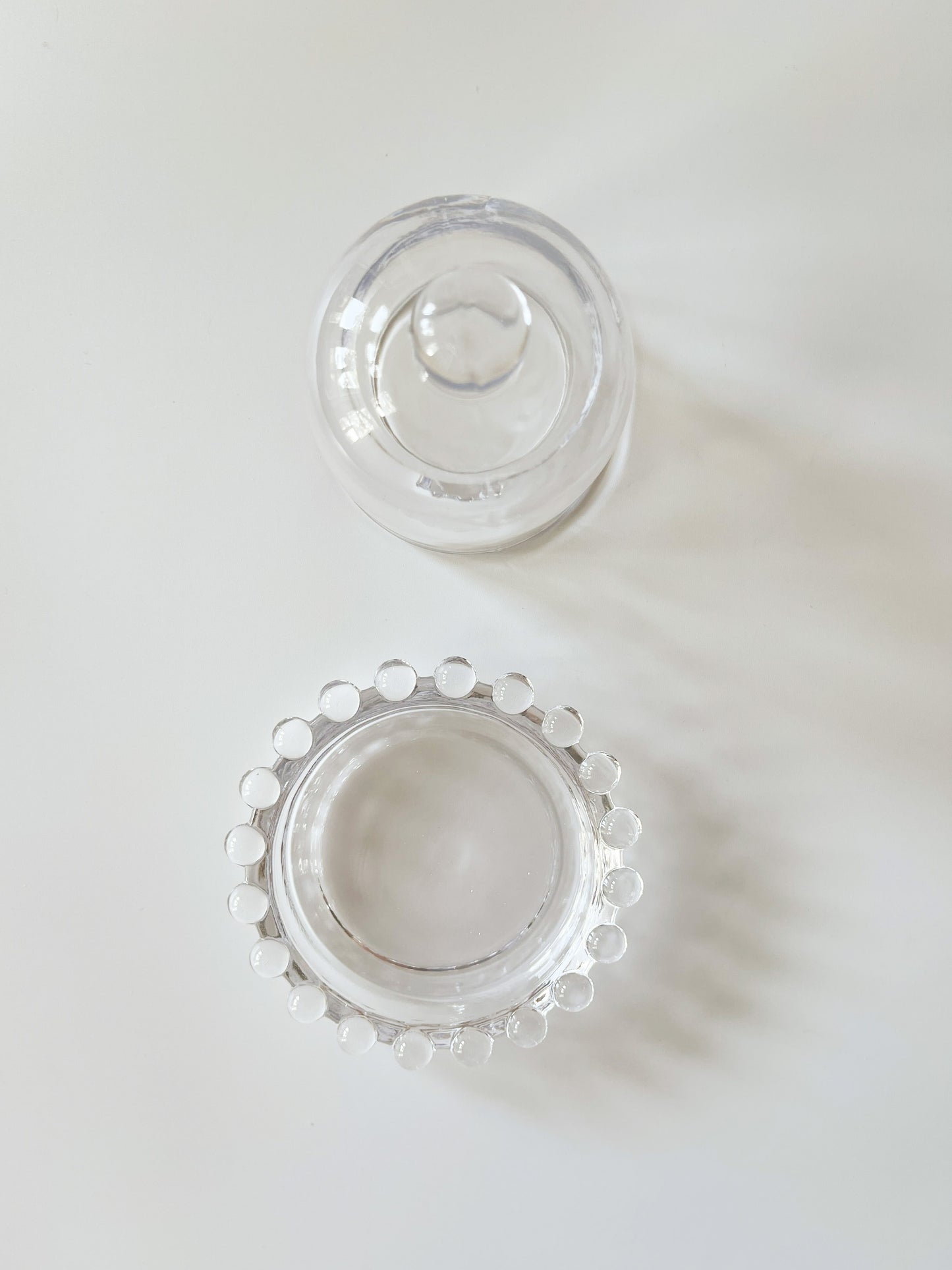 Vintage Glass Dome Butter Dish