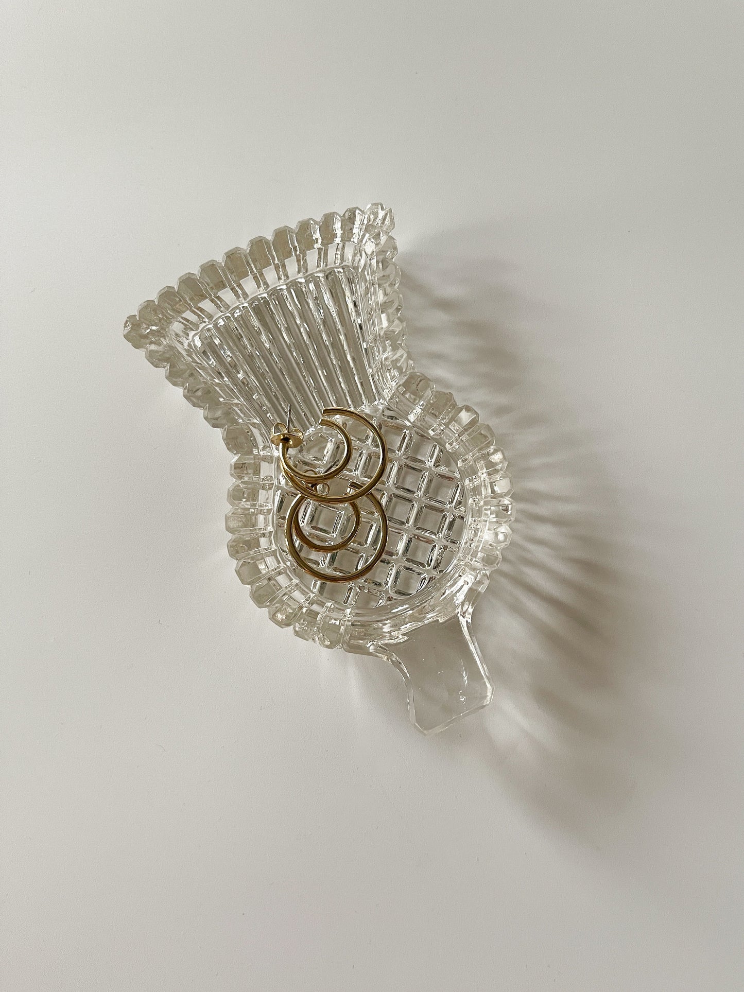 Midcentury Bohemian Glass Thistle Dish