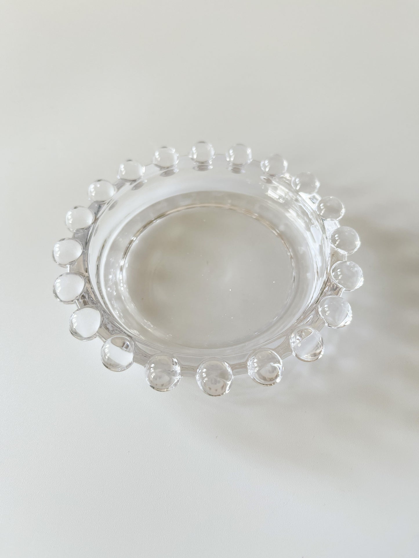 Vintage Glass Dome Butter Dish