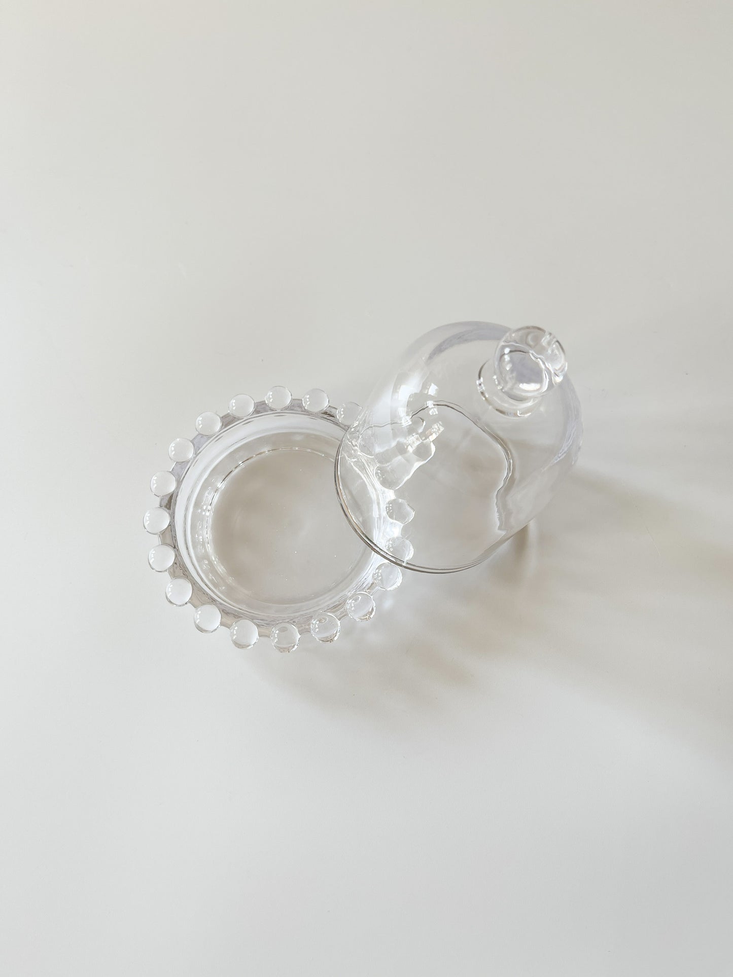 Vintage Glass Dome Butter Dish