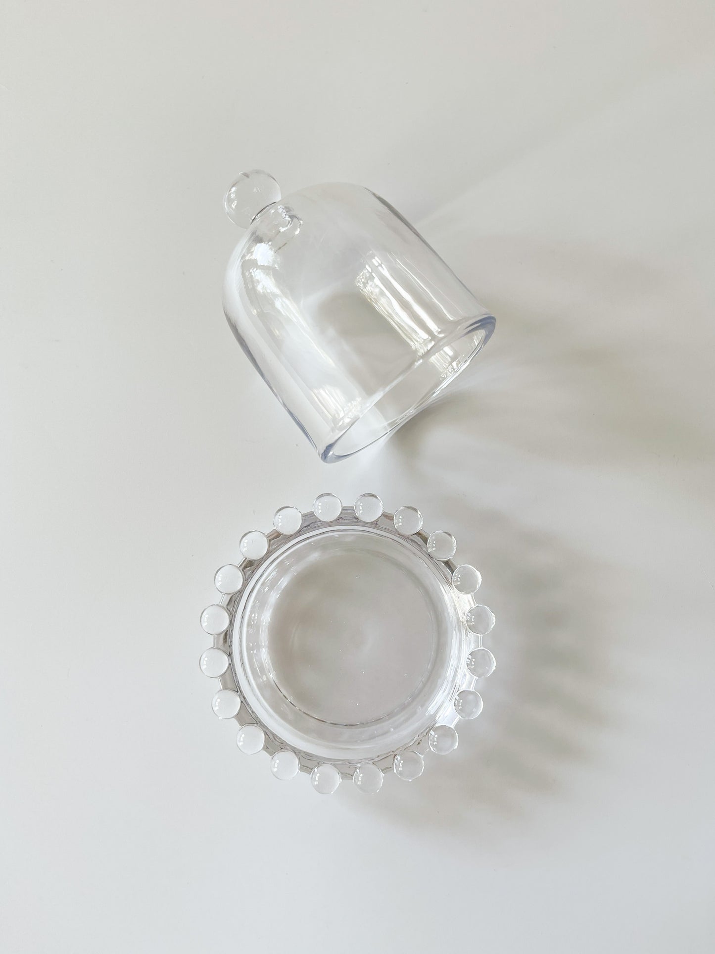 Vintage Glass Dome Butter Dish