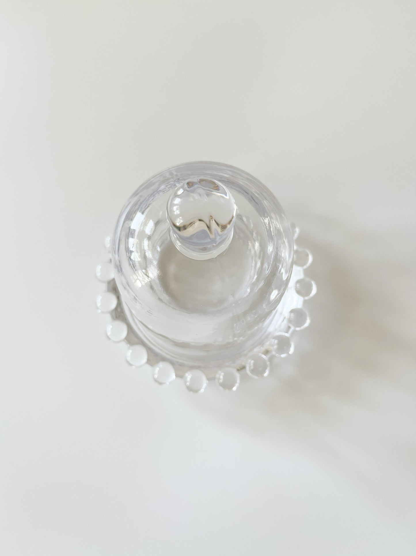 Vintage Glass Dome Butter Dish