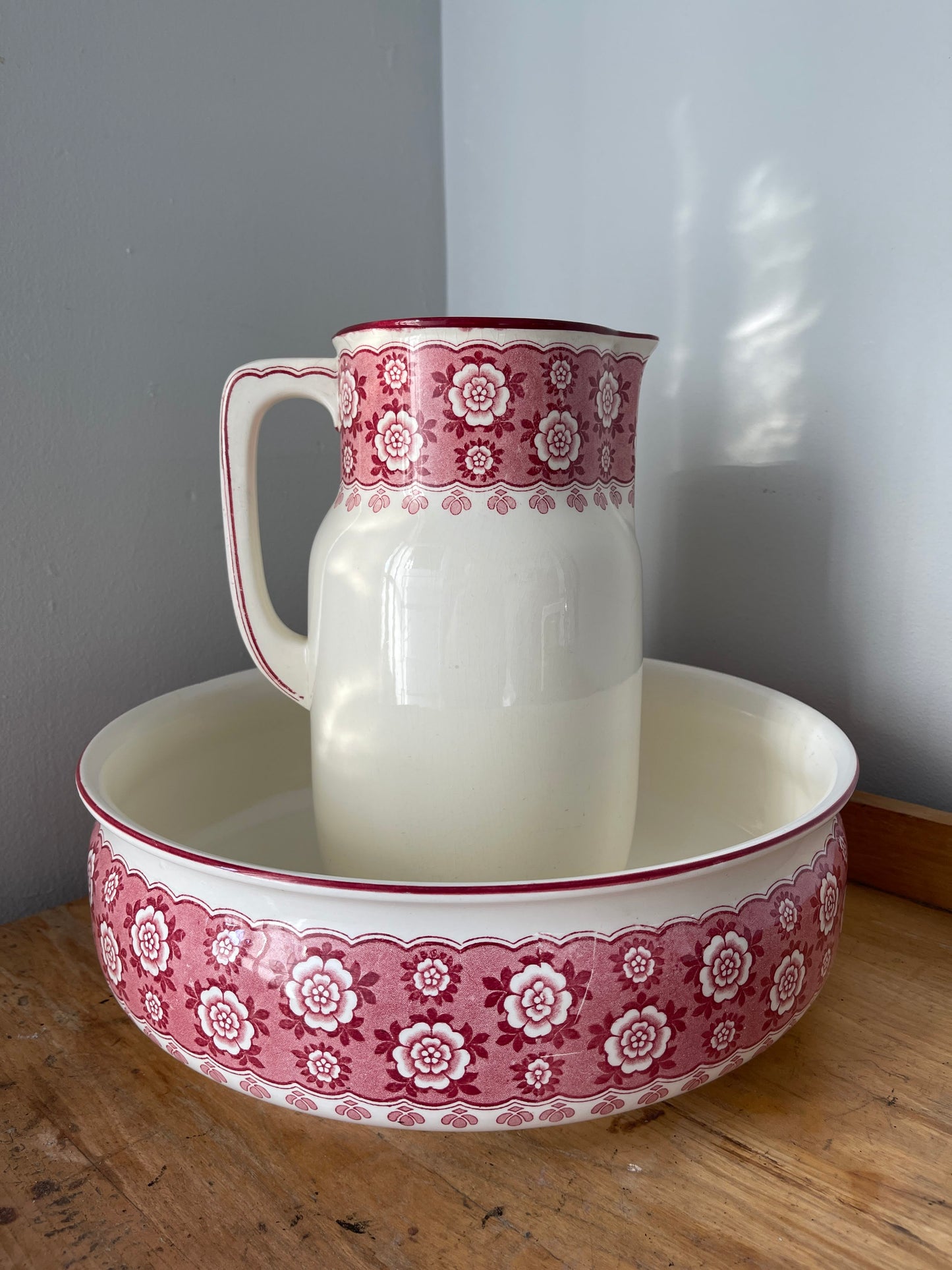 Antique Villeroy & Boch Wash Basin Set