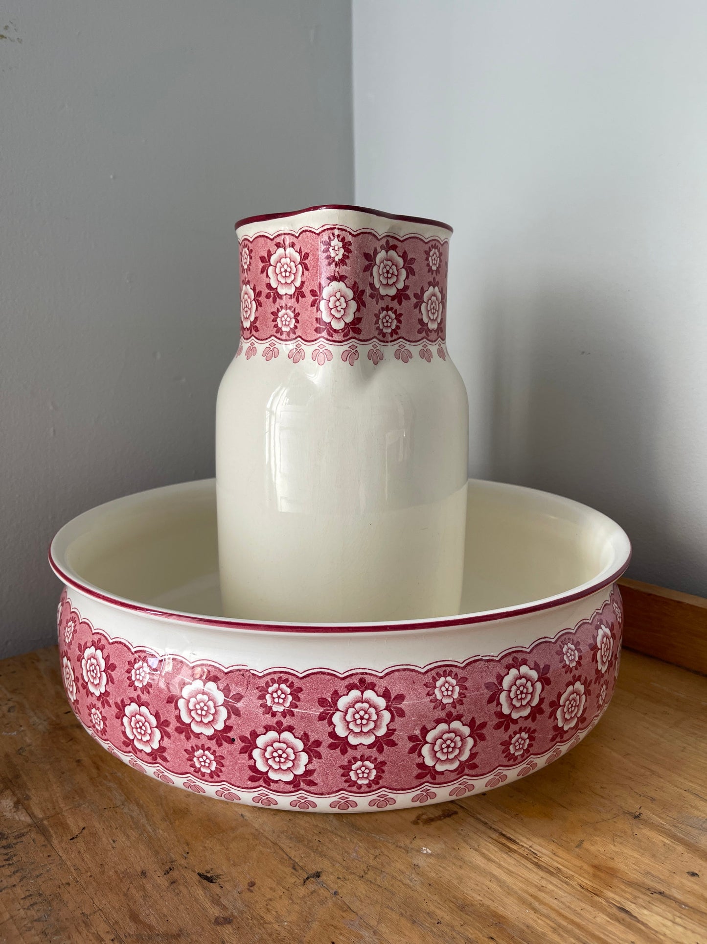 Antique Villeroy & Boch Wash Basin Set