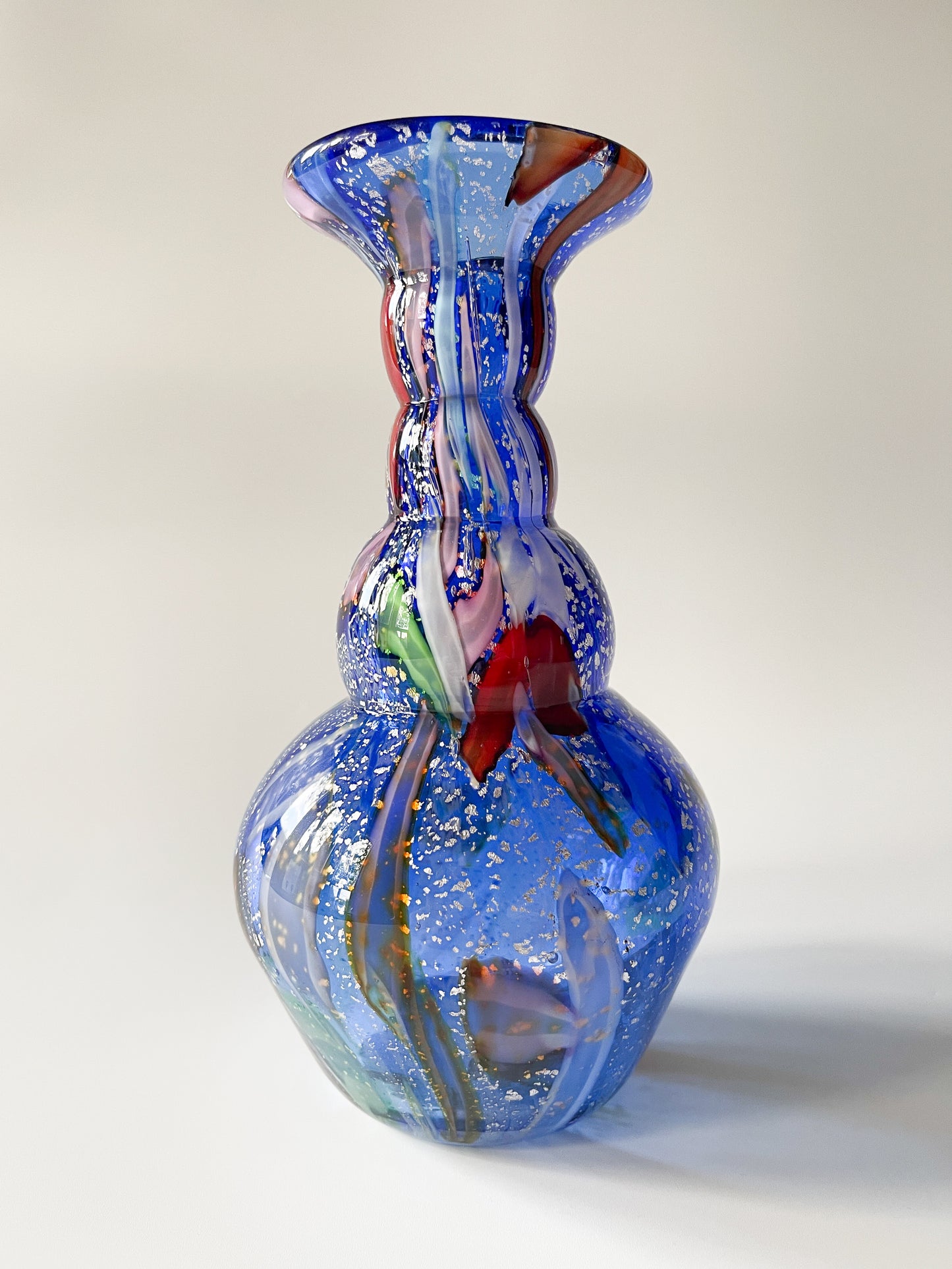 Vintage Celestial Murano Glass Vase