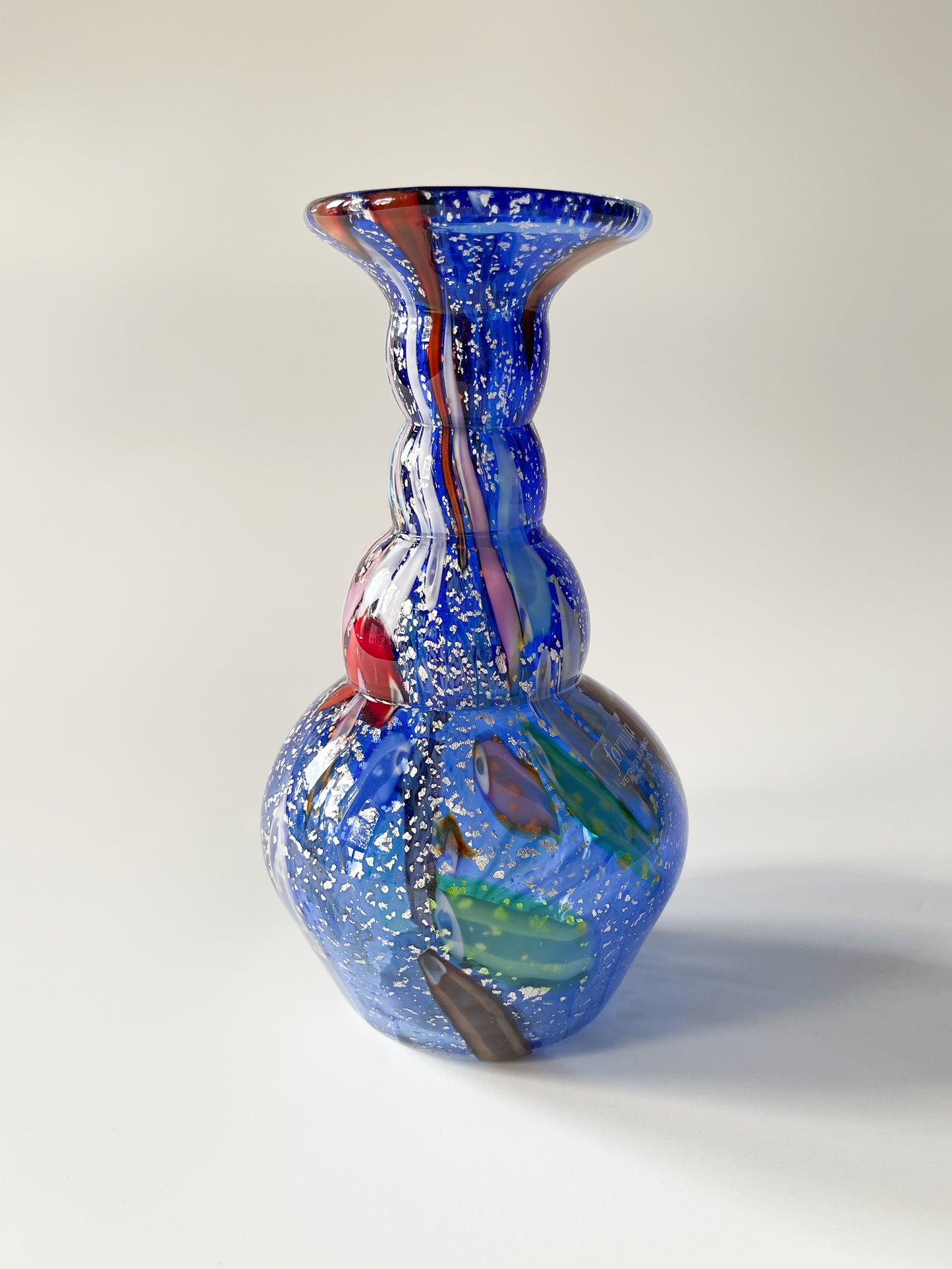 Vintage Celestial Murano Glass Vase