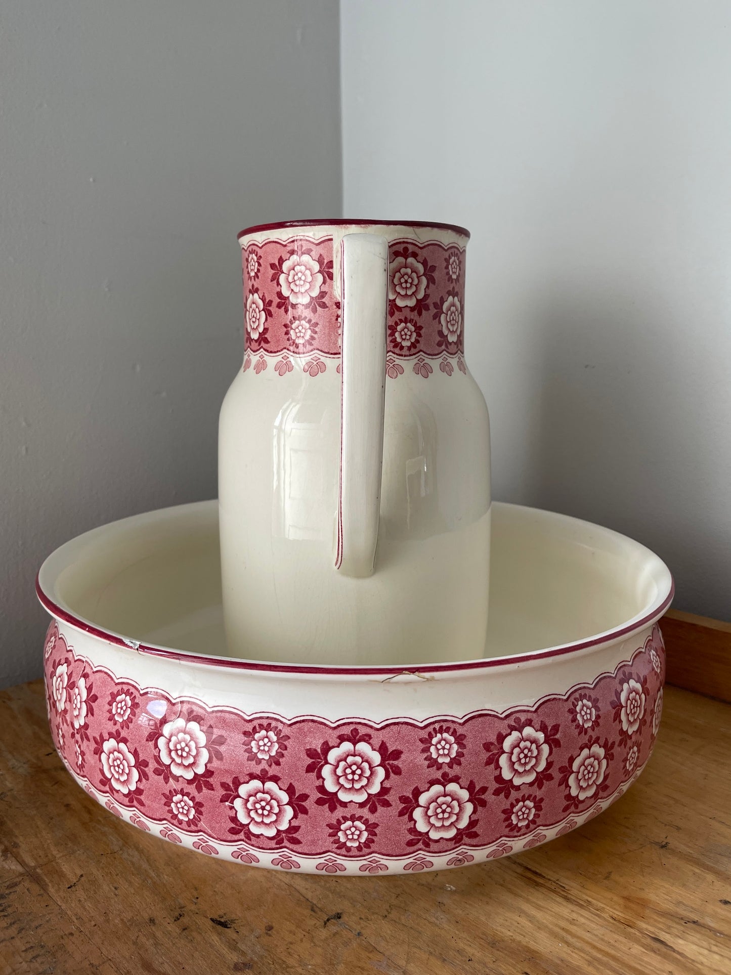 Antique Villeroy & Boch Wash Basin Set