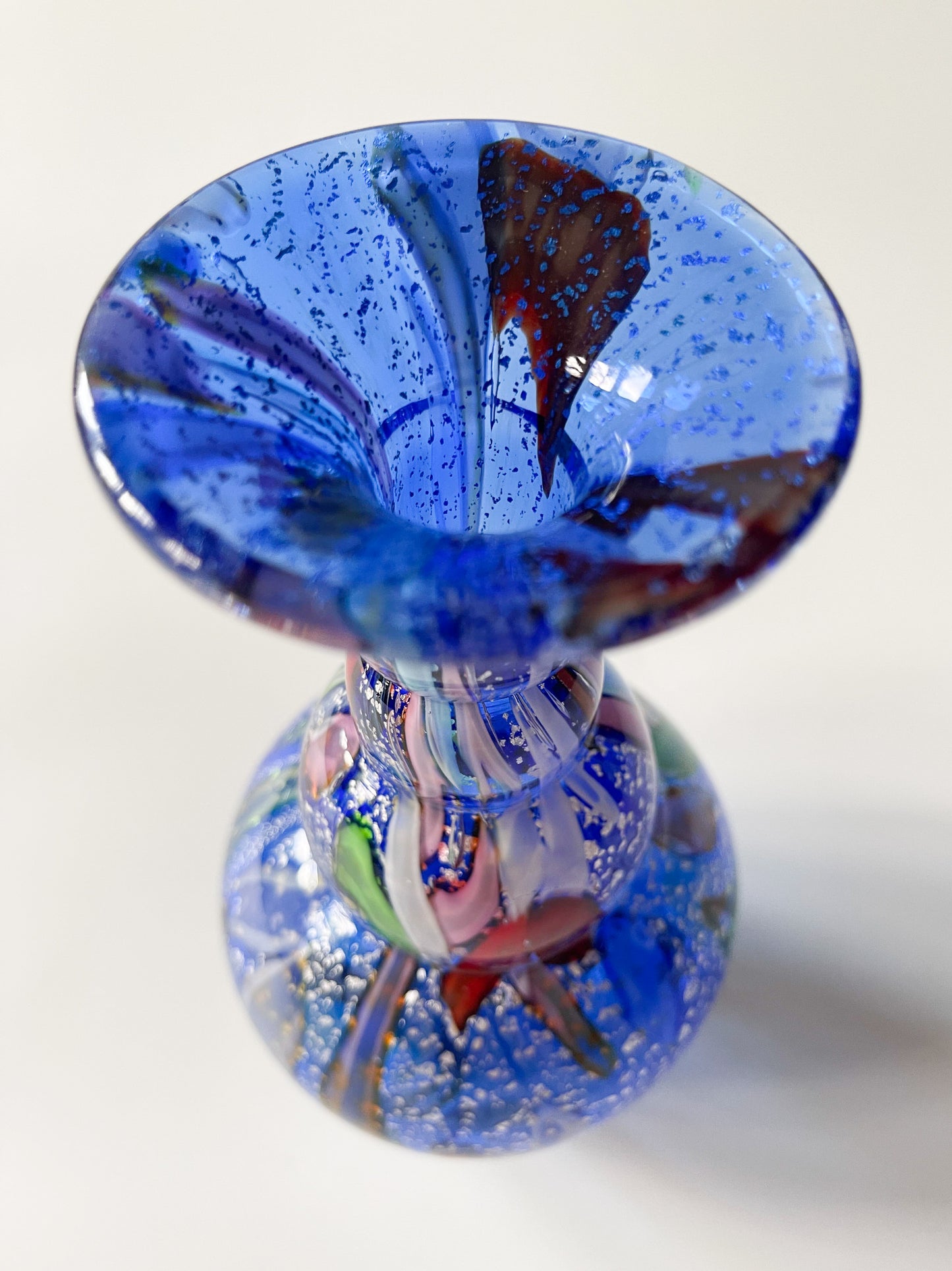 Vintage Celestial Murano Glass Vase