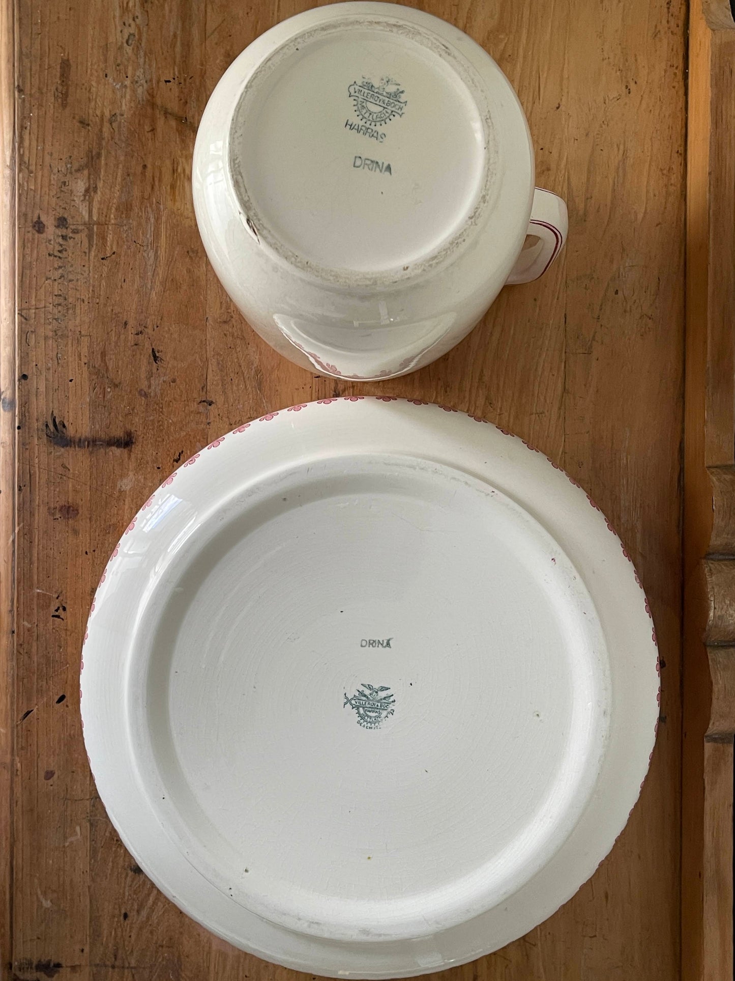 Antique Villeroy & Boch Wash Basin Set