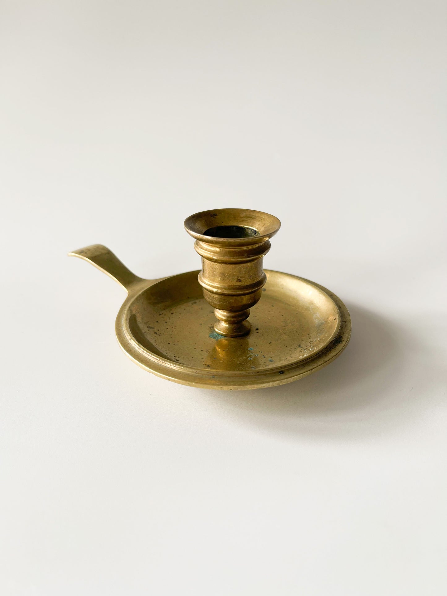 Vintage Solid Brass Chamberstick