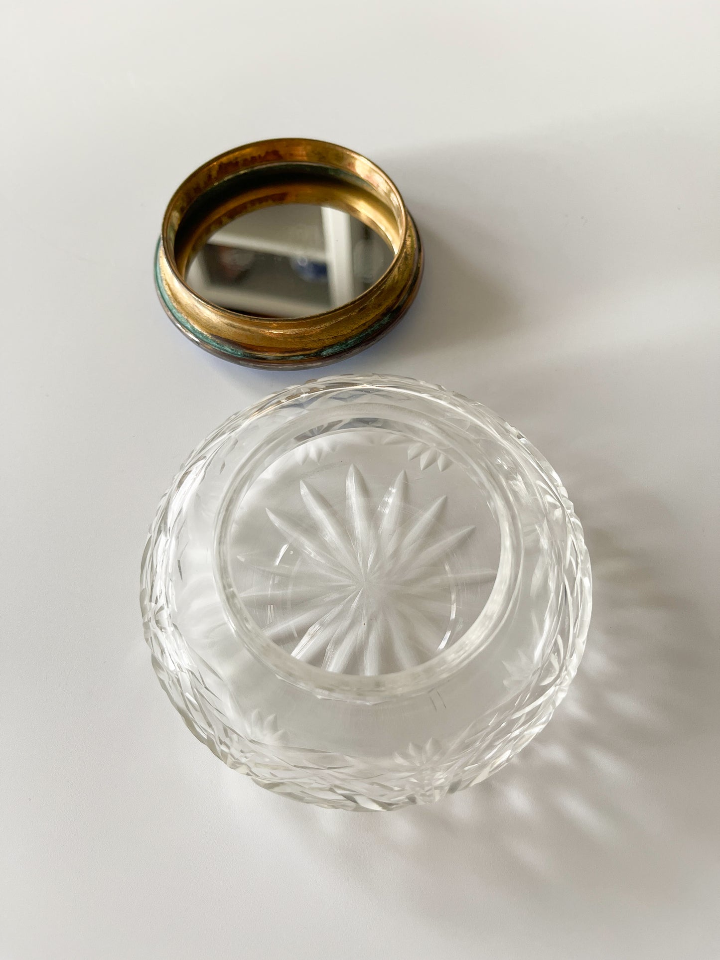 Art Deco Guilloche Enamel Vanity Jar