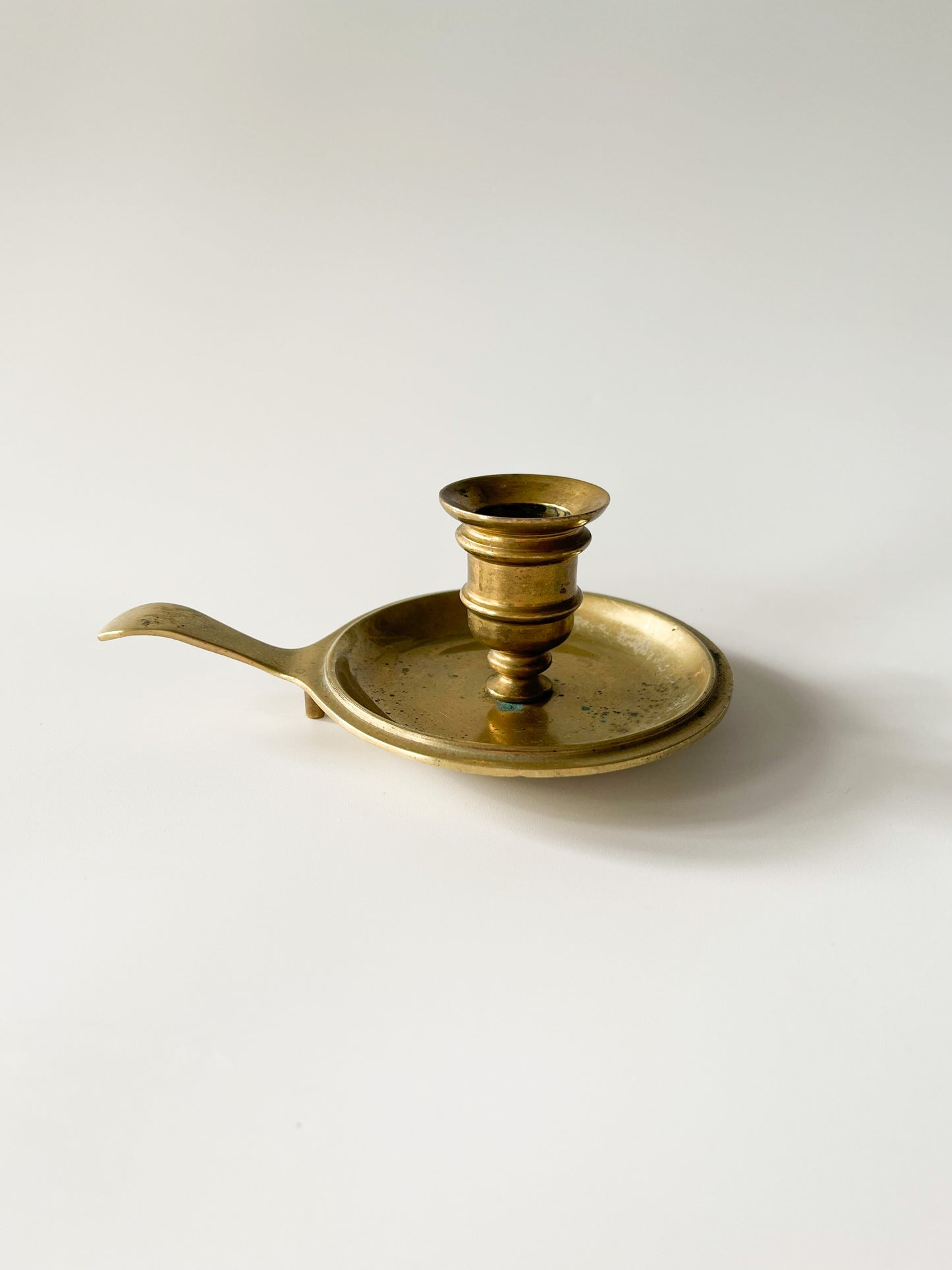Vintage Solid Brass Chamberstick