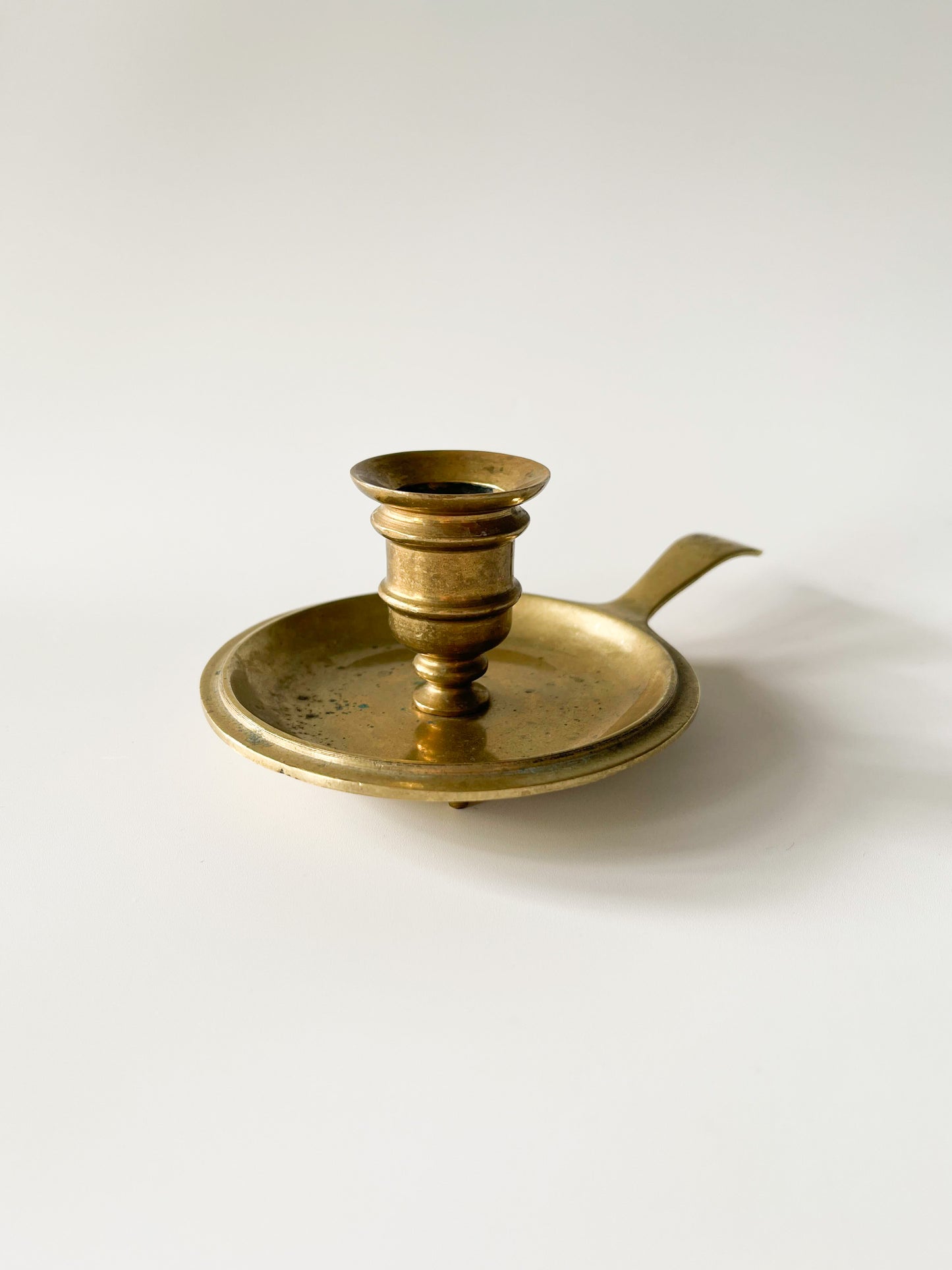 Vintage Solid Brass Chamberstick