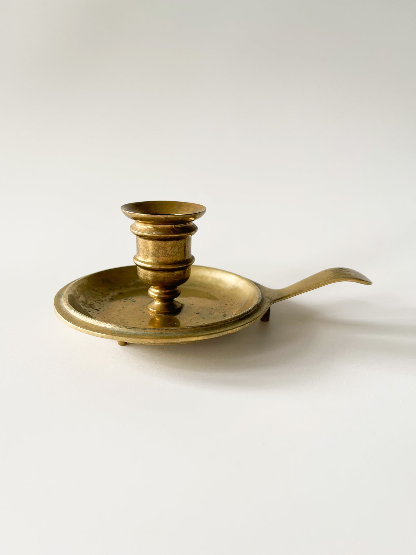 Vintage Solid Brass Chamberstick