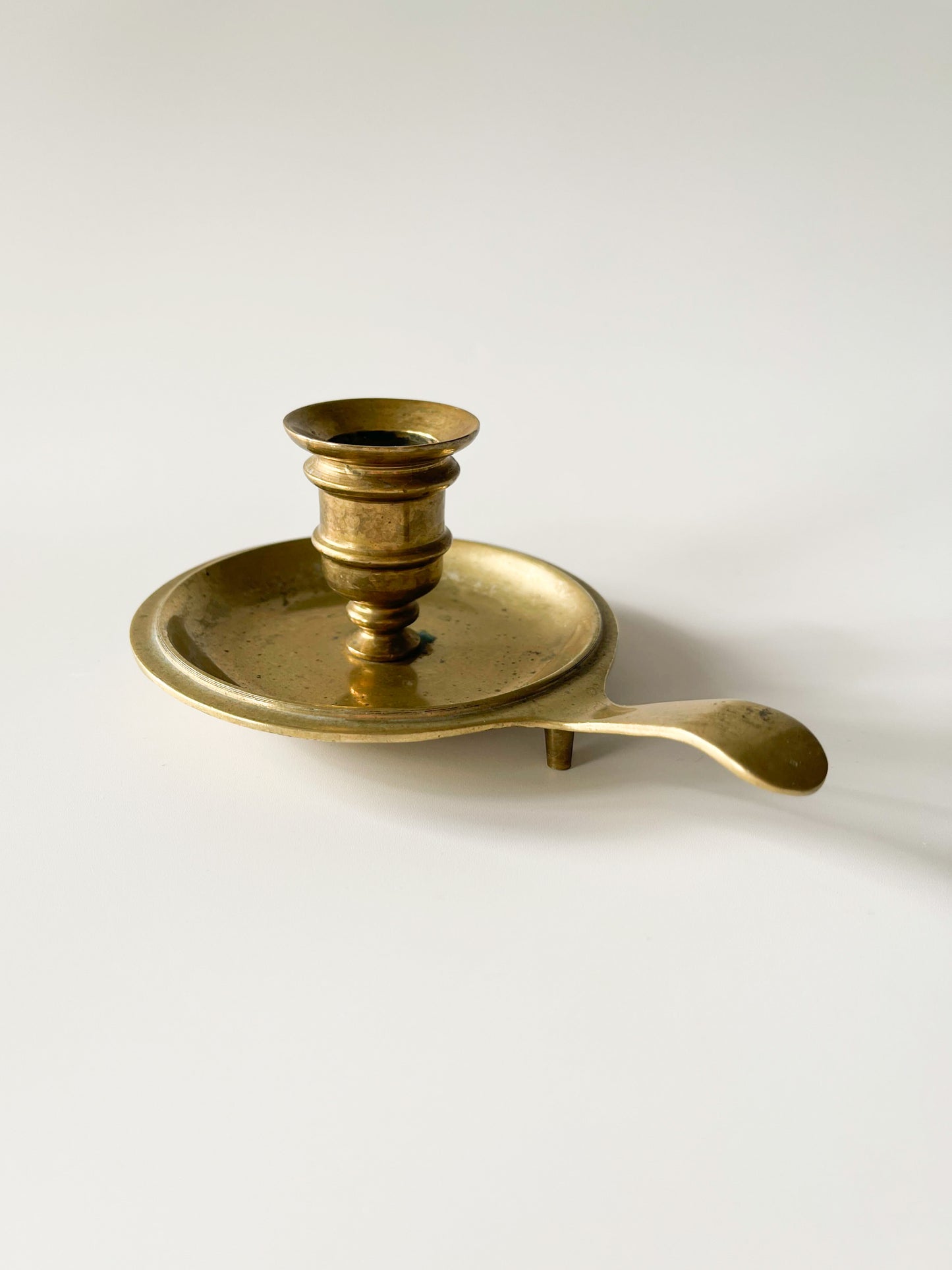 Vintage Solid Brass Chamberstick