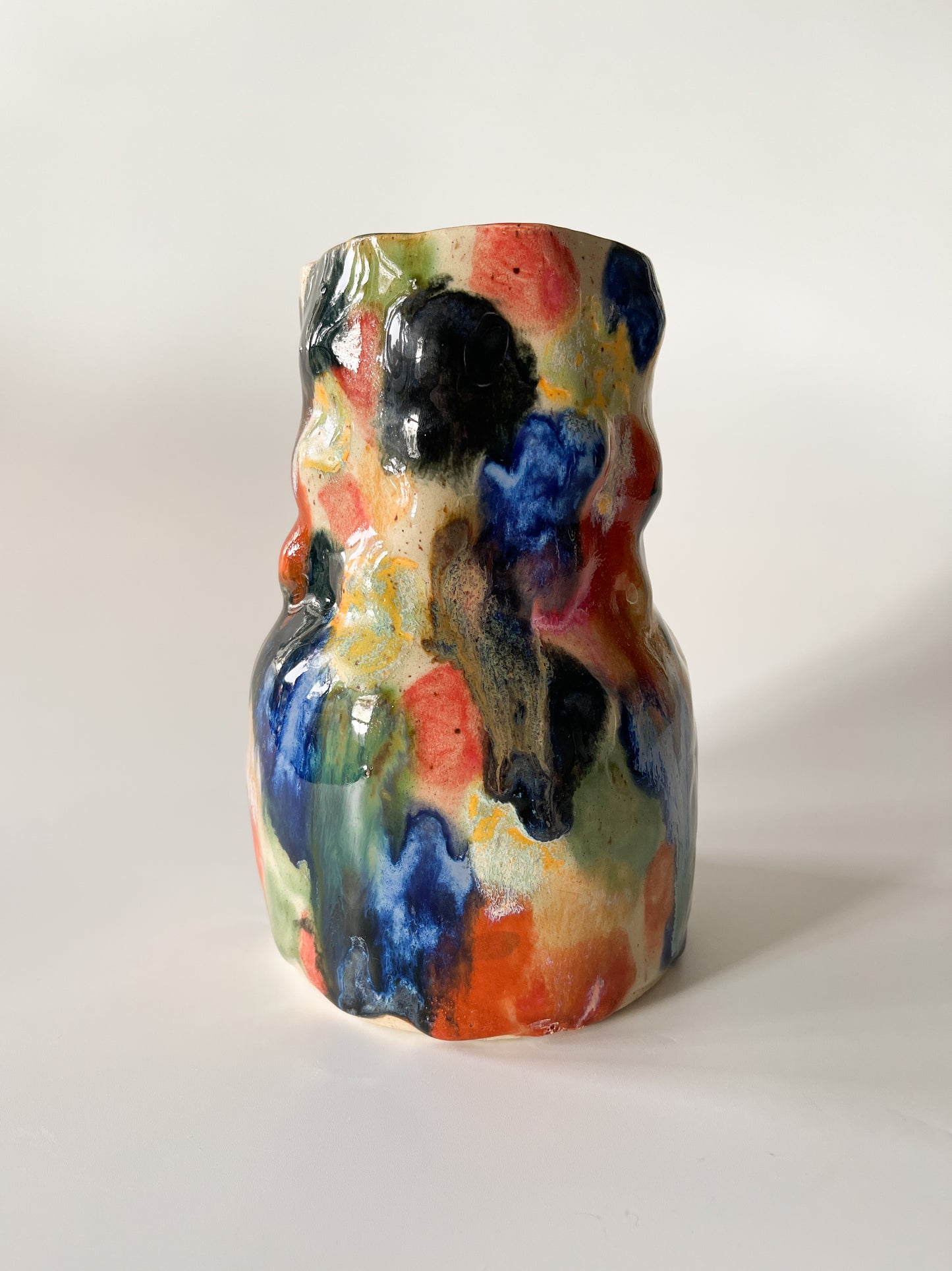 Vintage Abstract Studio Pottery Vase