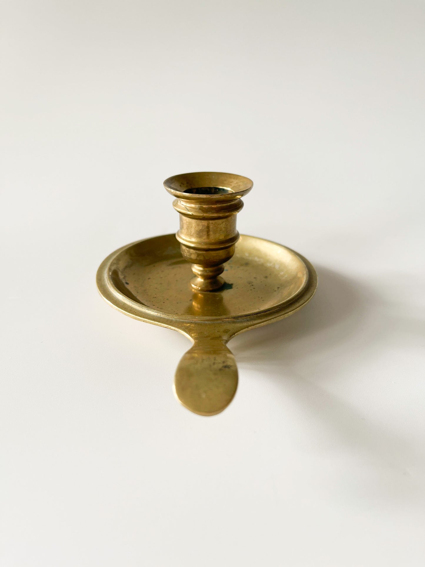 Vintage Solid Brass Chamberstick