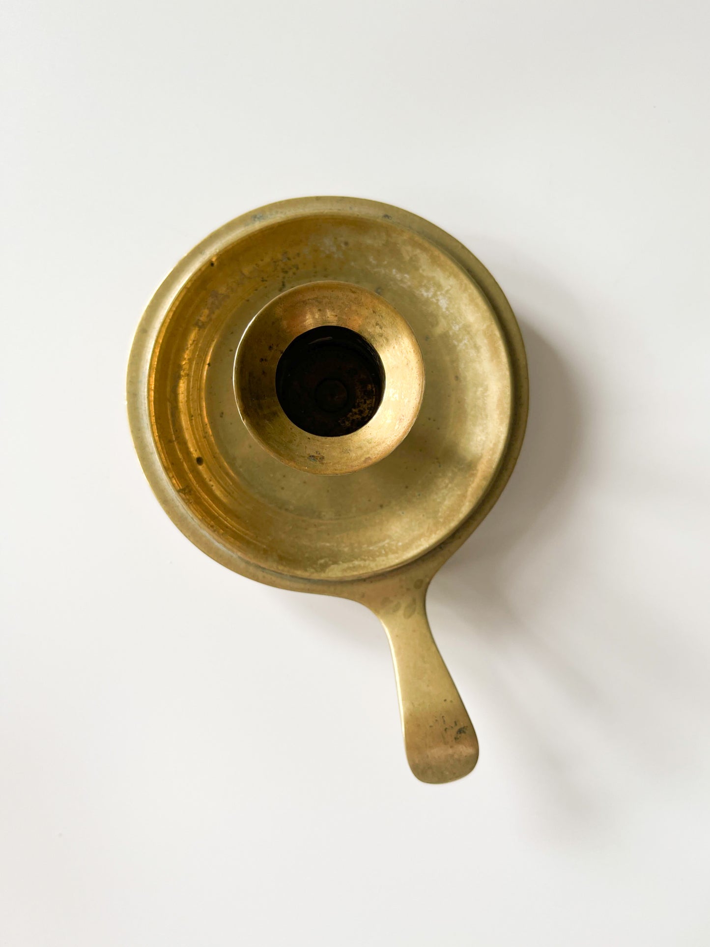 Vintage Solid Brass Chamberstick