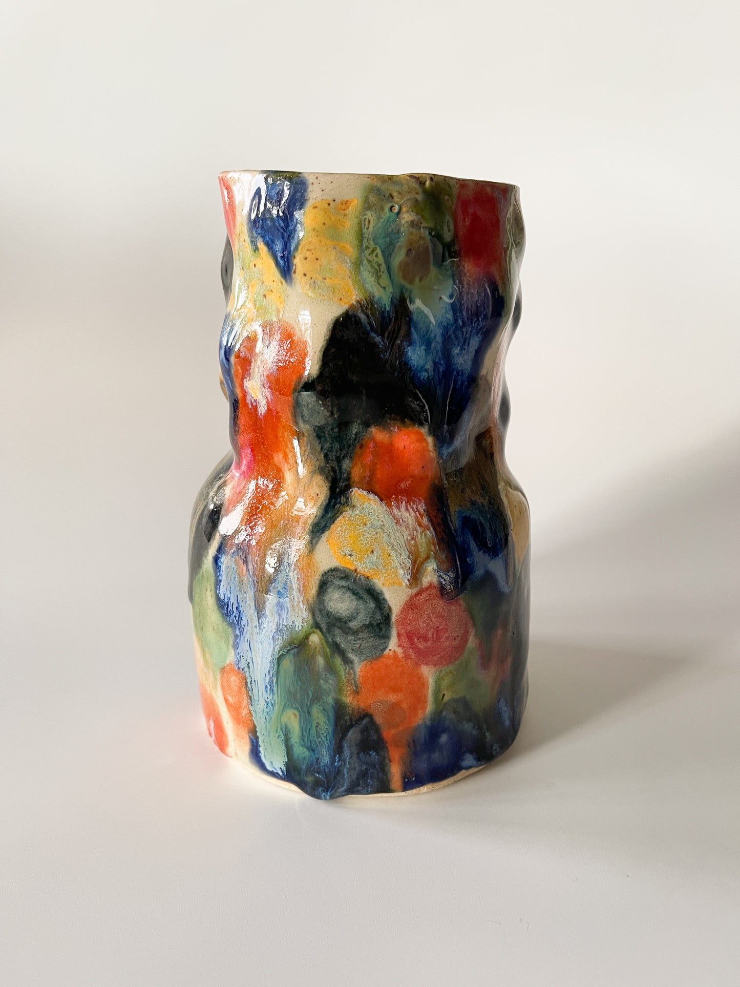 Vintage Abstract Studio Pottery Vase