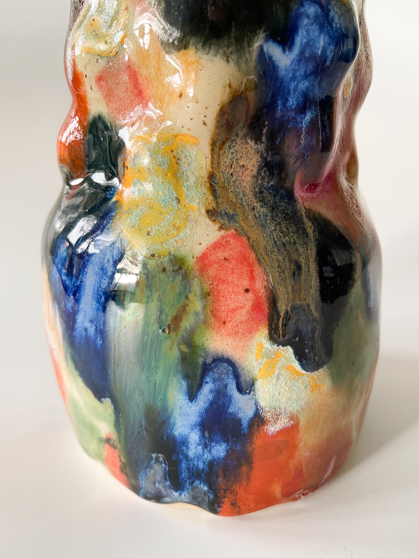 Vintage Abstract Studio Pottery Vase