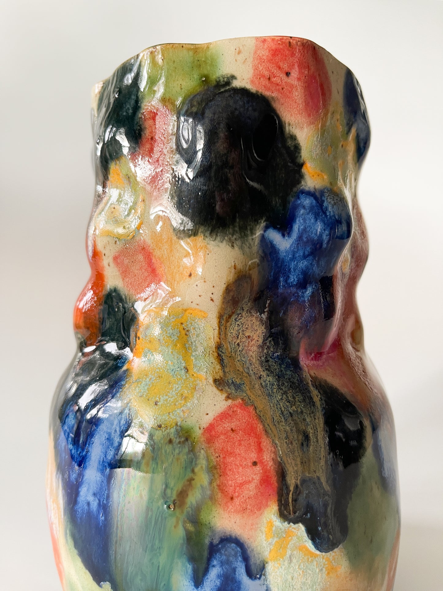 Vintage Abstract Studio Pottery Vase