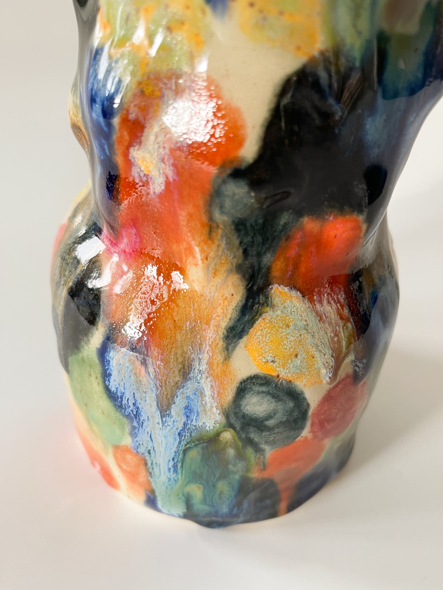 Vintage Abstract Studio Pottery Vase