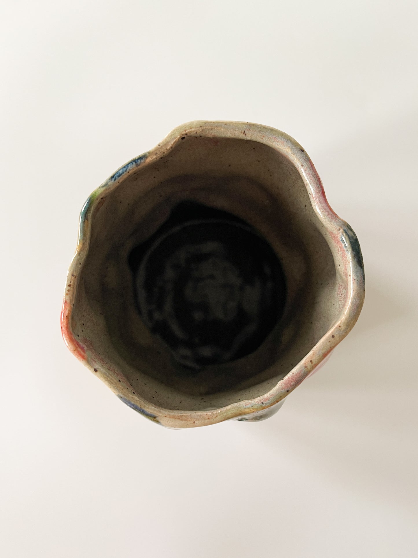 Vintage Abstract Studio Pottery Vase