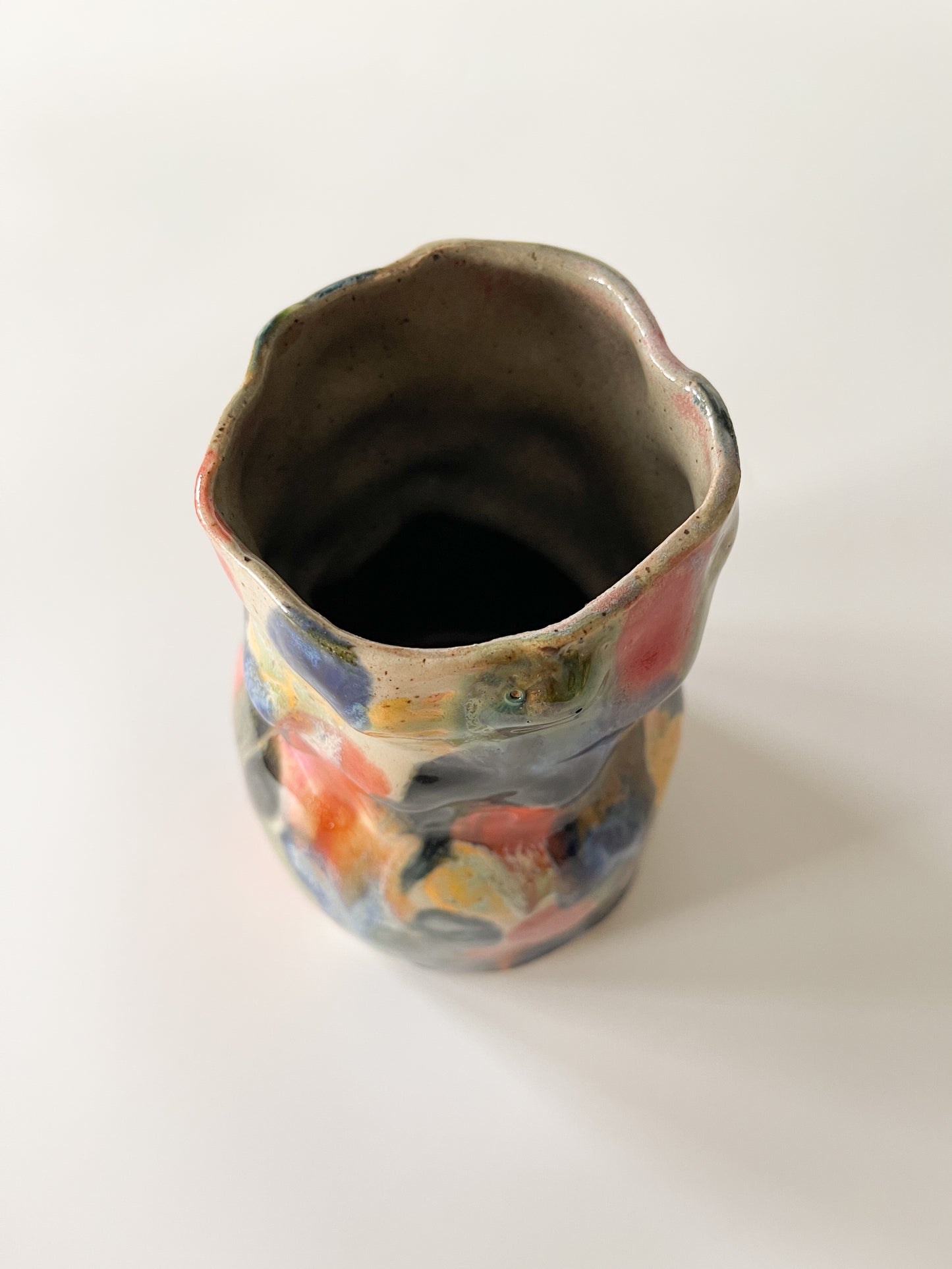 Vintage Abstract Studio Pottery Vase