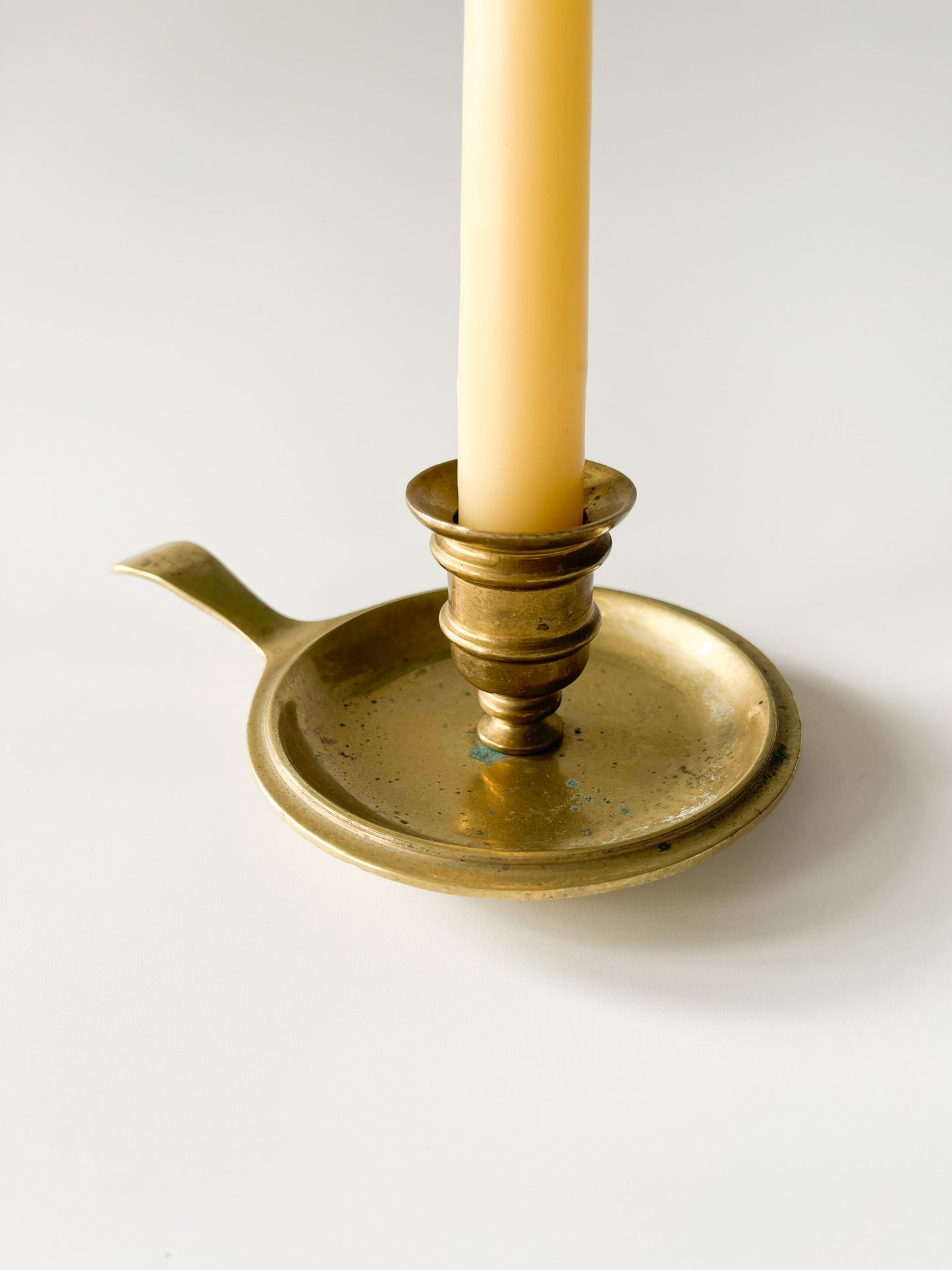 Vintage Solid Brass Chamberstick