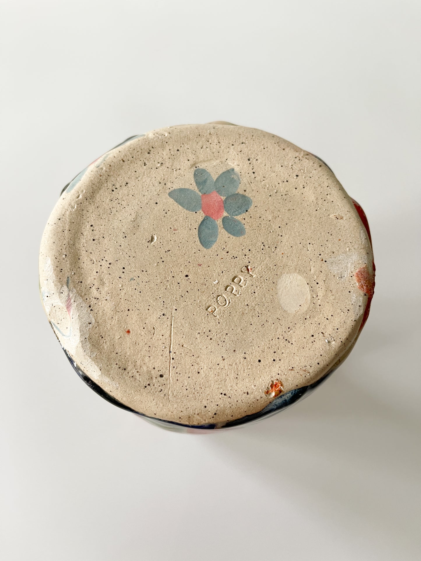 Vintage Abstract Studio Pottery Vase