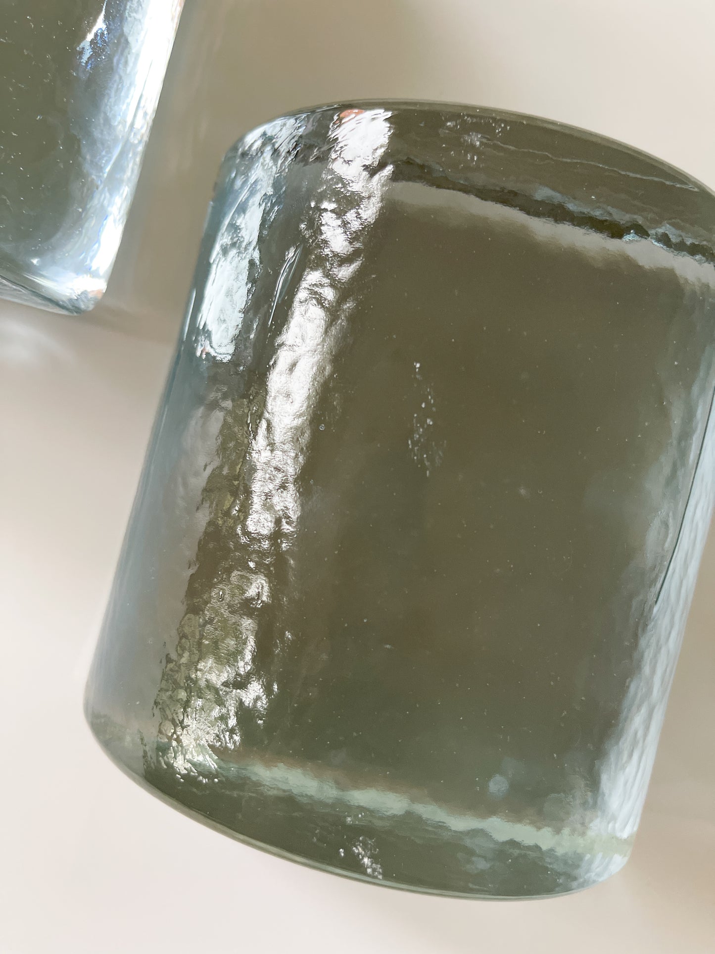 Midcentury Glass Bookends by Wayne Husted for Blenko