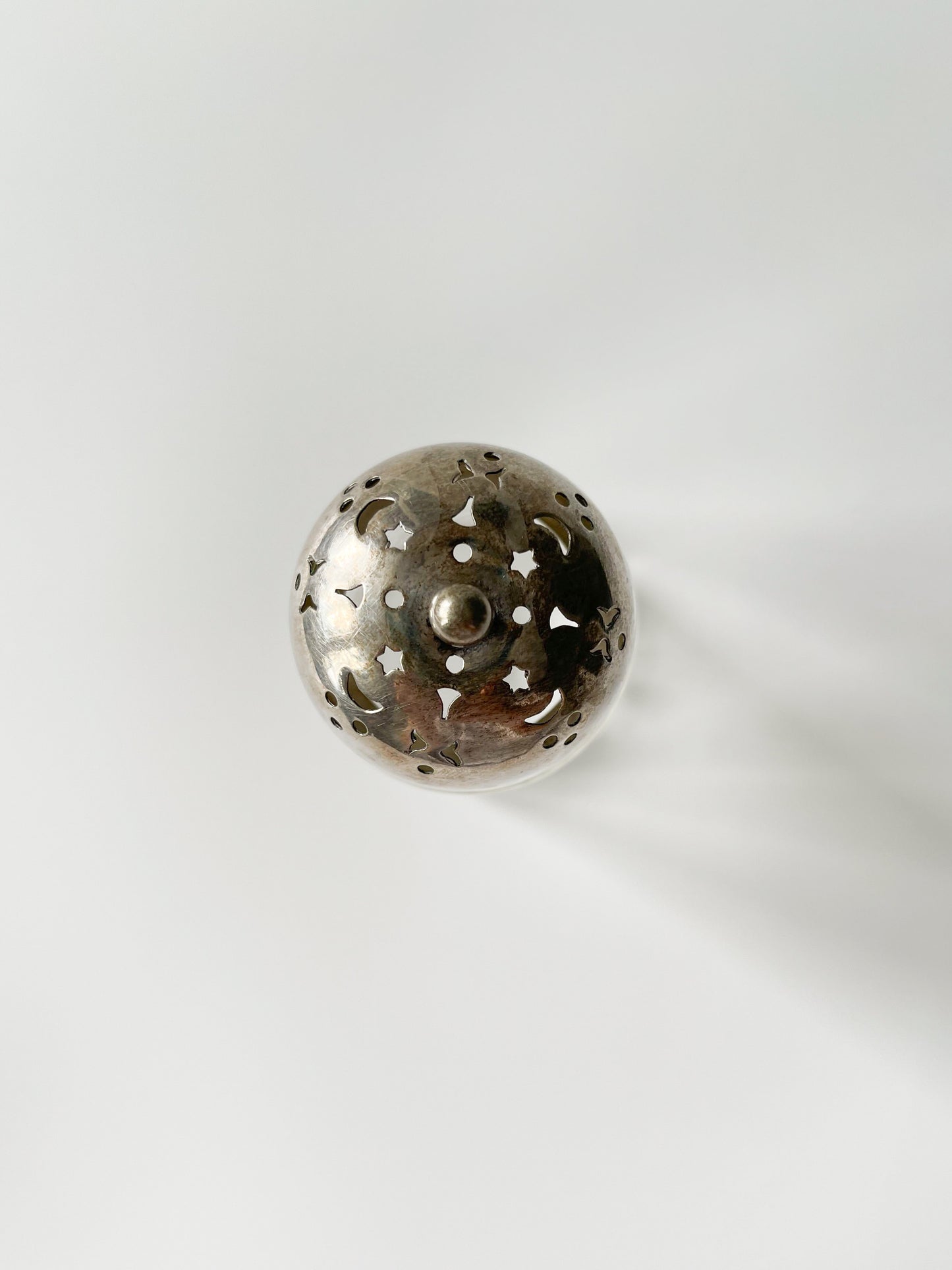 Antique Cut Glass Silver Plate Sugar Shaker