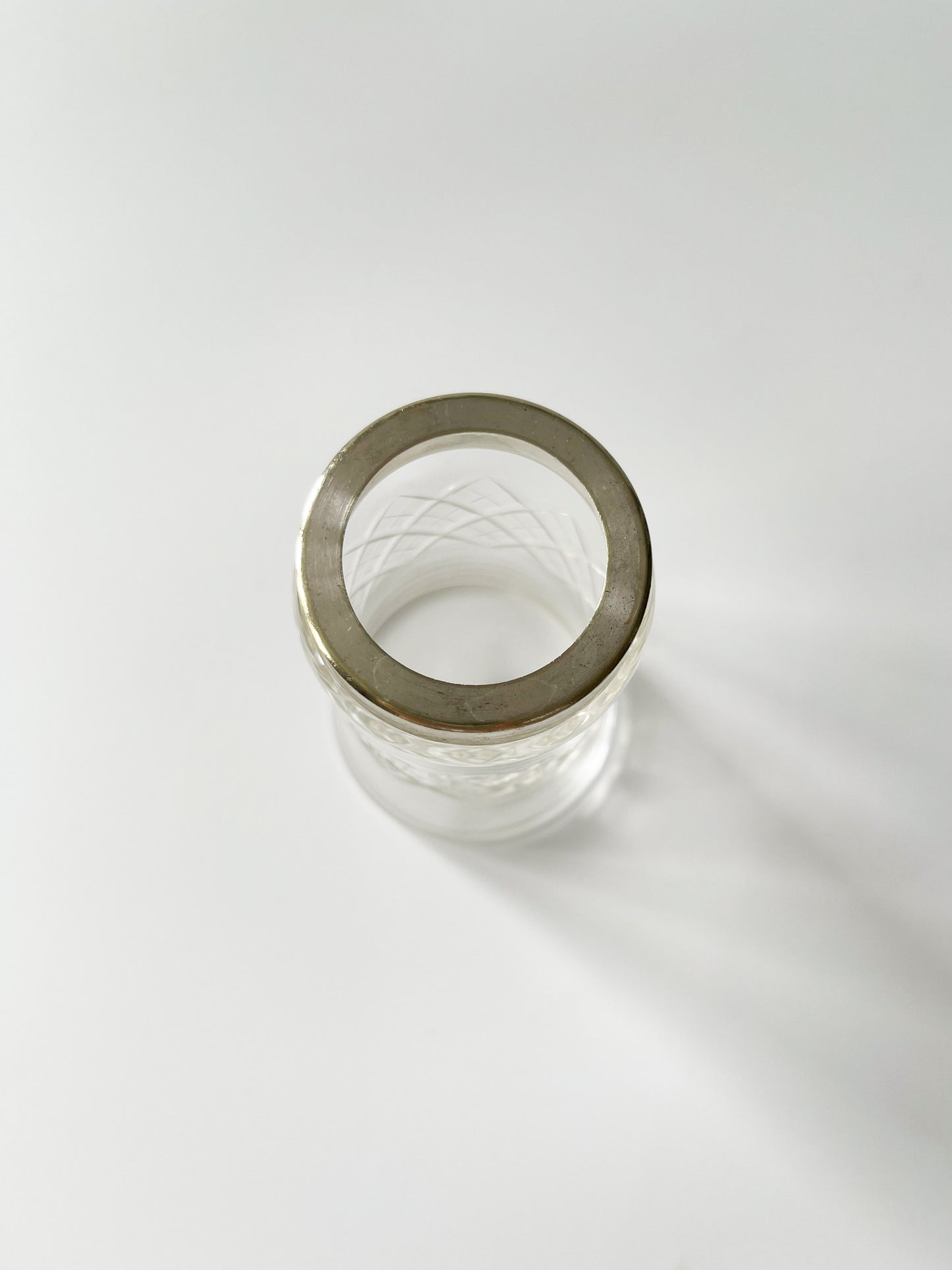Antique Cut Glass Silver Plate Sugar Shaker