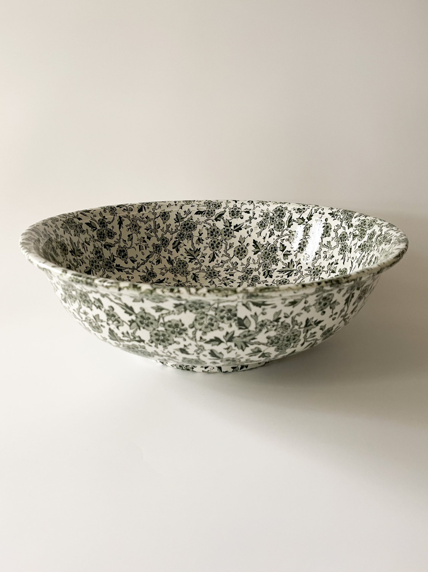 Rare Burleigh Arden Green Large Basin Bowl