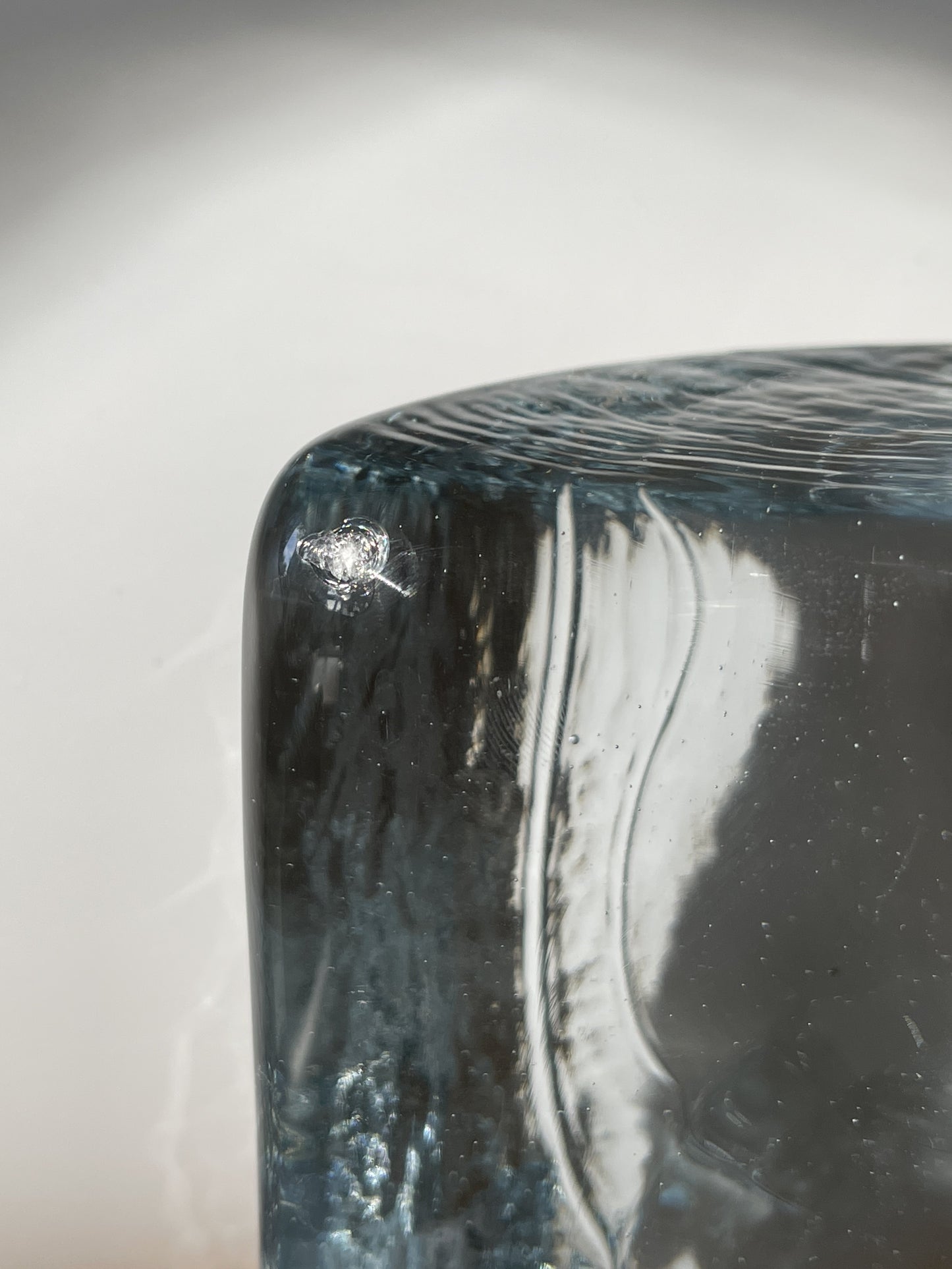 Midcentury Glass Bookends by Wayne Husted for Blenko